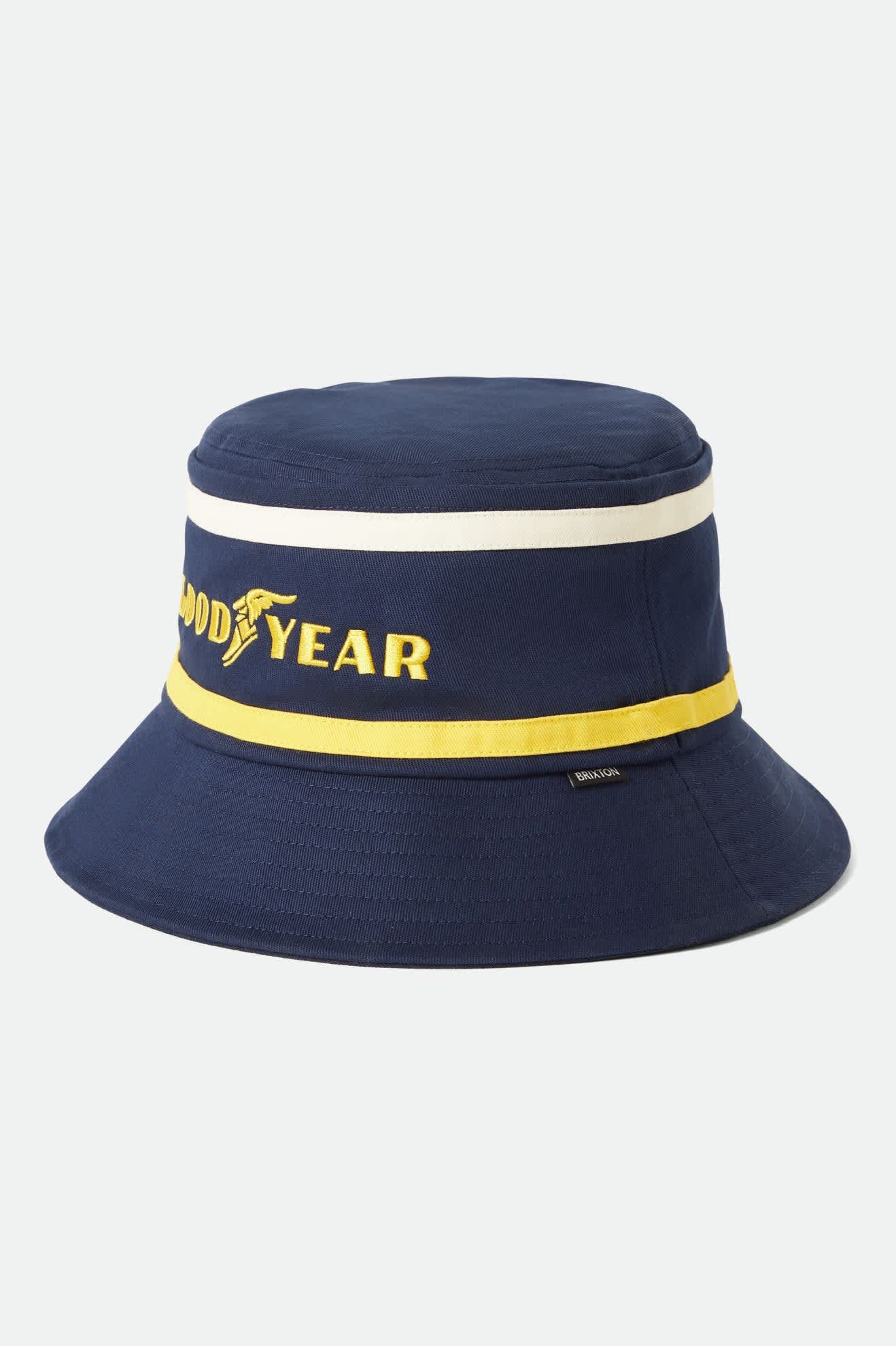 brixton-goodyear-service-bucket-hat-navy-fischerhut image 1