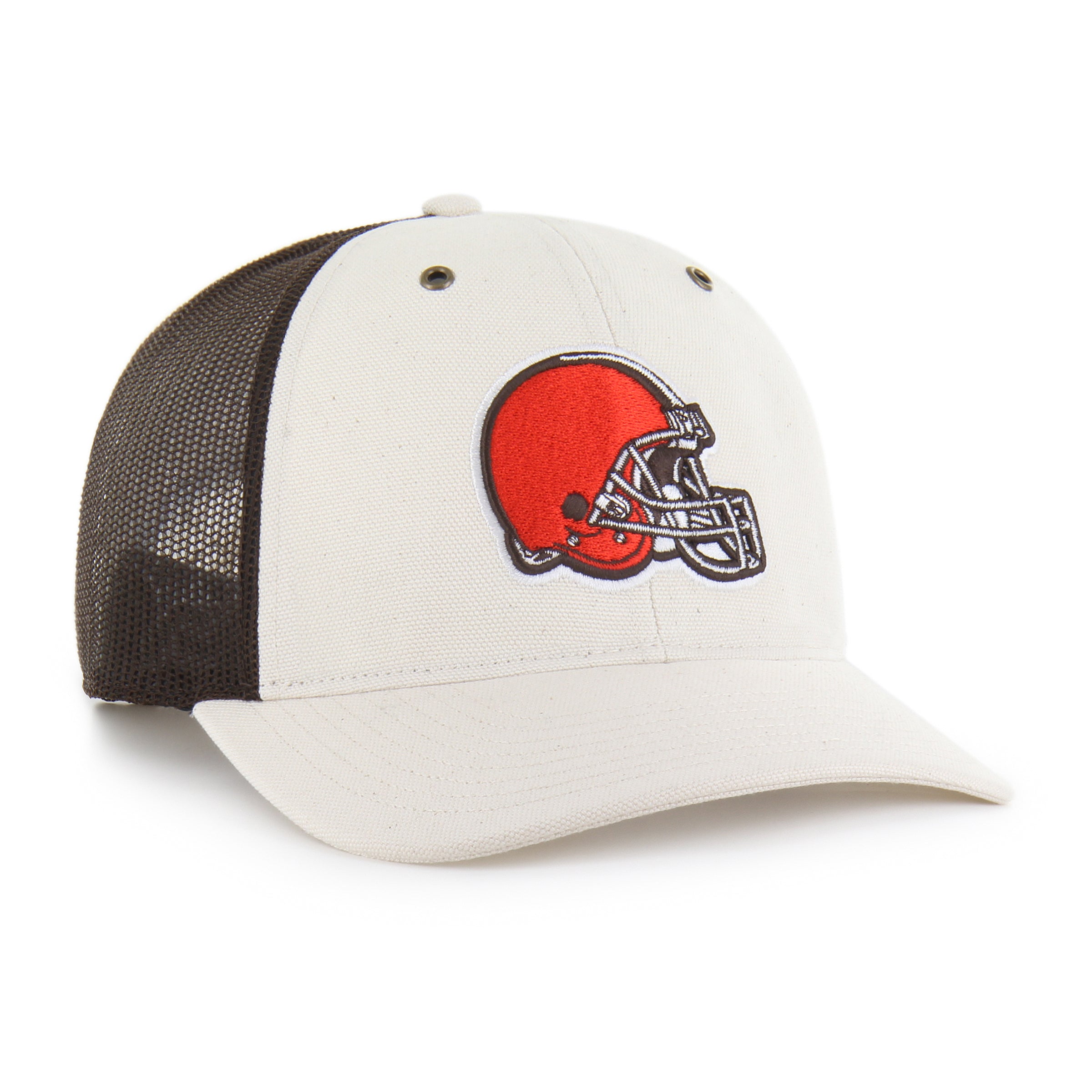 47-brand-cleveland-browns-carhartt-trucker-cap-natural-snapback image 4