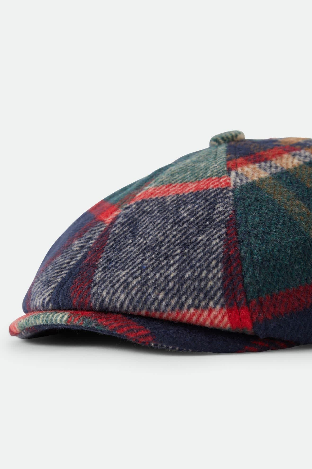 brixton-brood-newsboy-cap-navy-green-red-creme-karo image 7