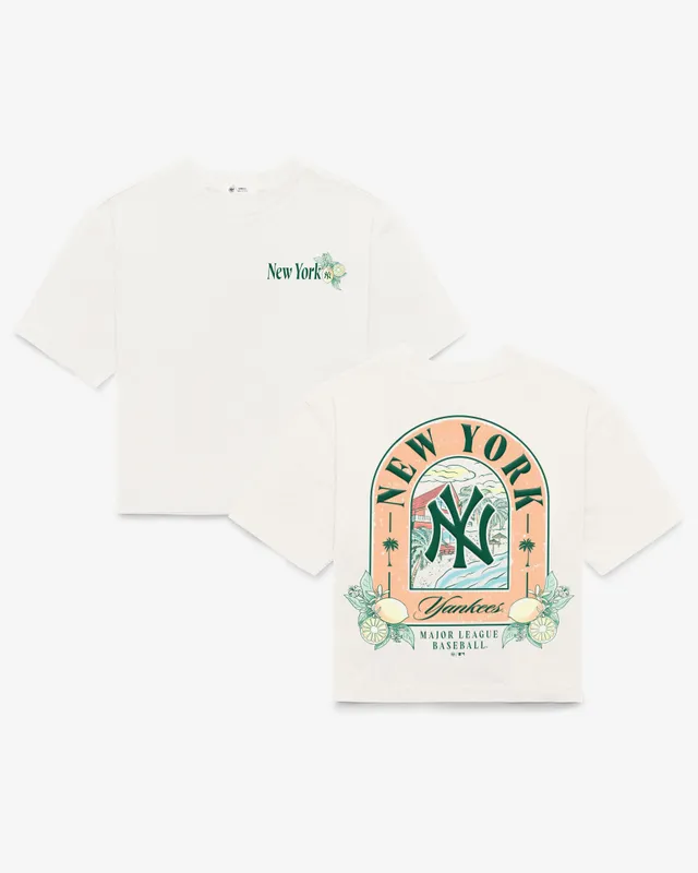 47-brand-reed-city-yankees-t-shirt-sandstone-damen-cropped image 1