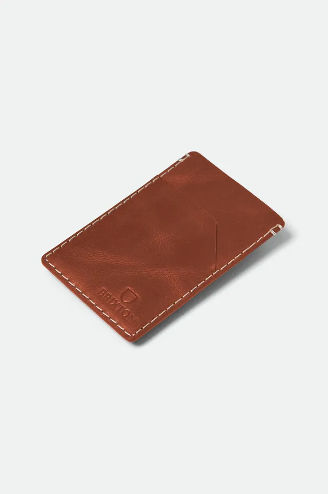 brixton-traditional-card-holder-kartenetui-braun-leder image 1