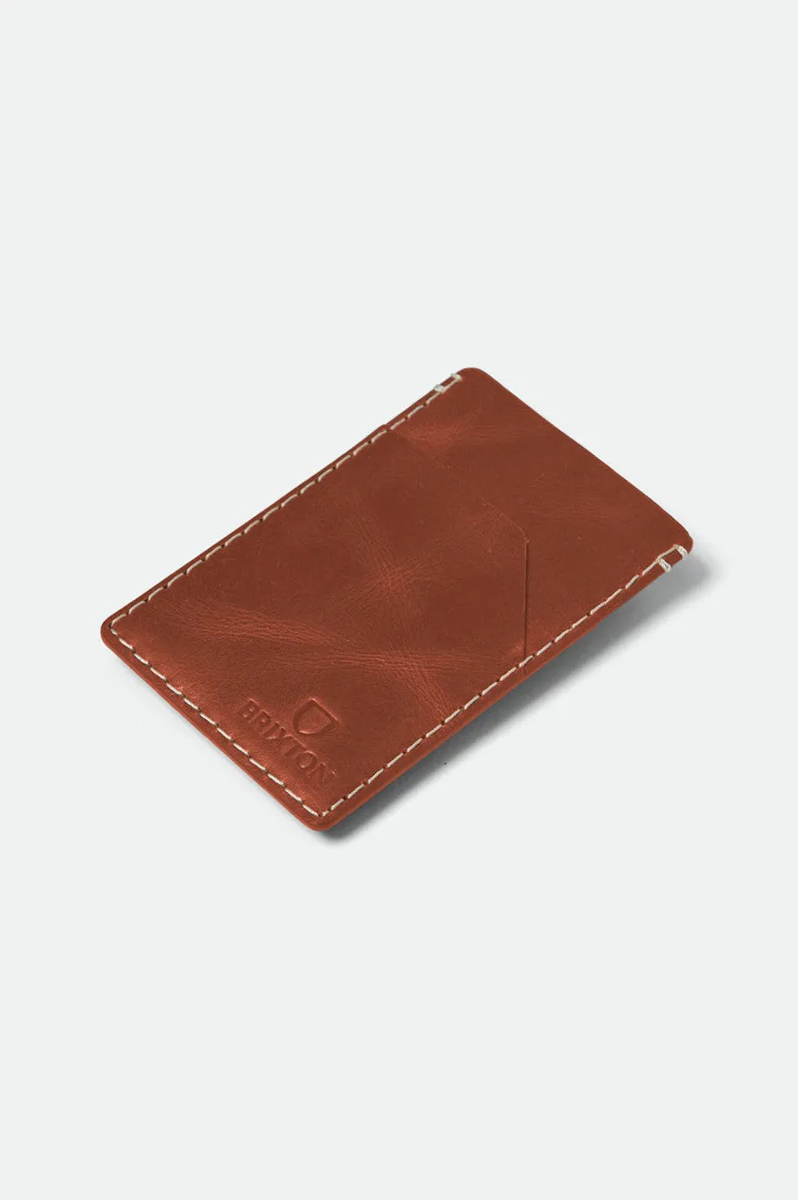 brixton-traditional-card-holder-kartenetui-braun-leder image 1