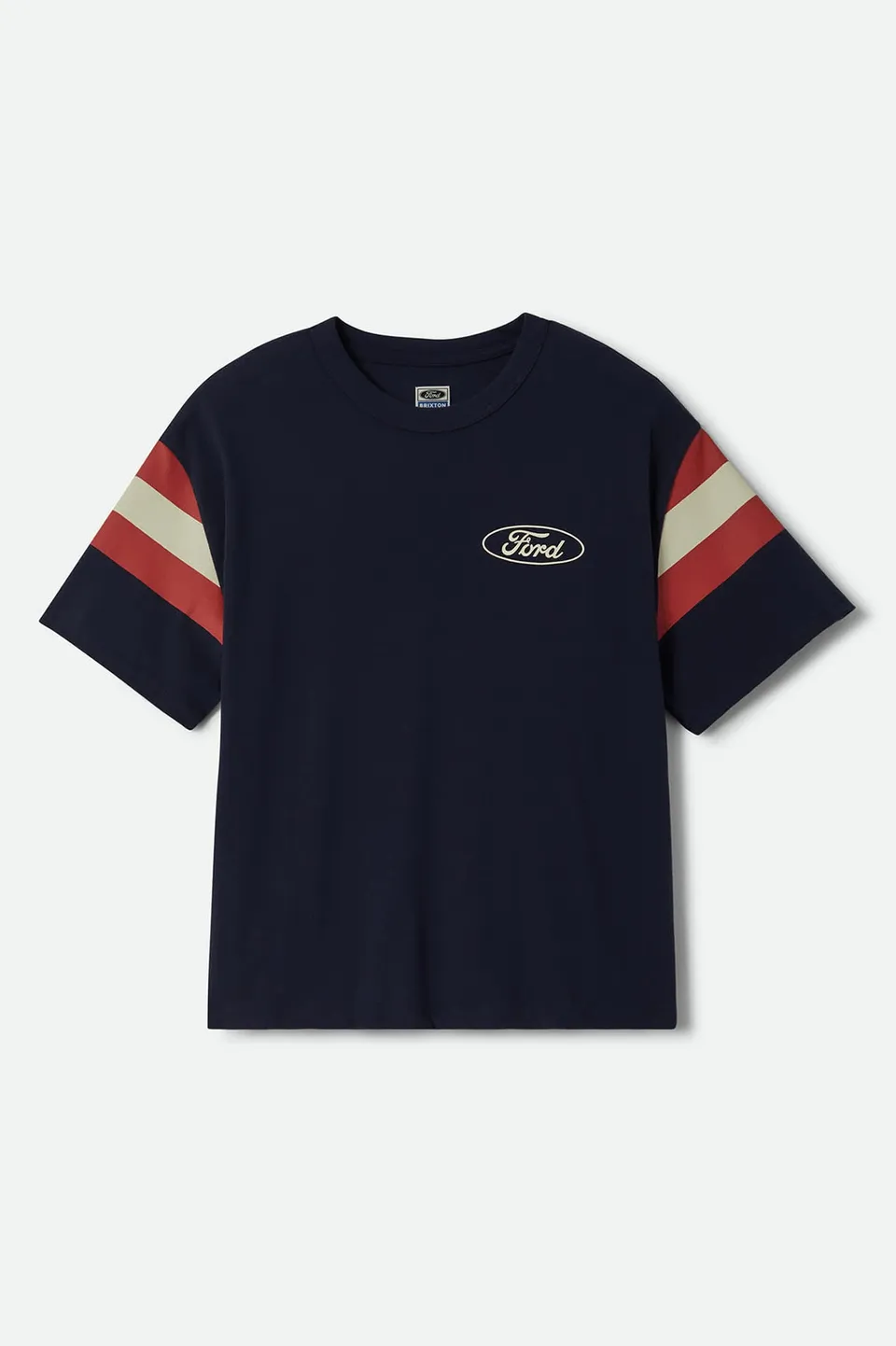 brixton-ford-built-tough-jersey-t-shirt-navy-baumwolle image 1