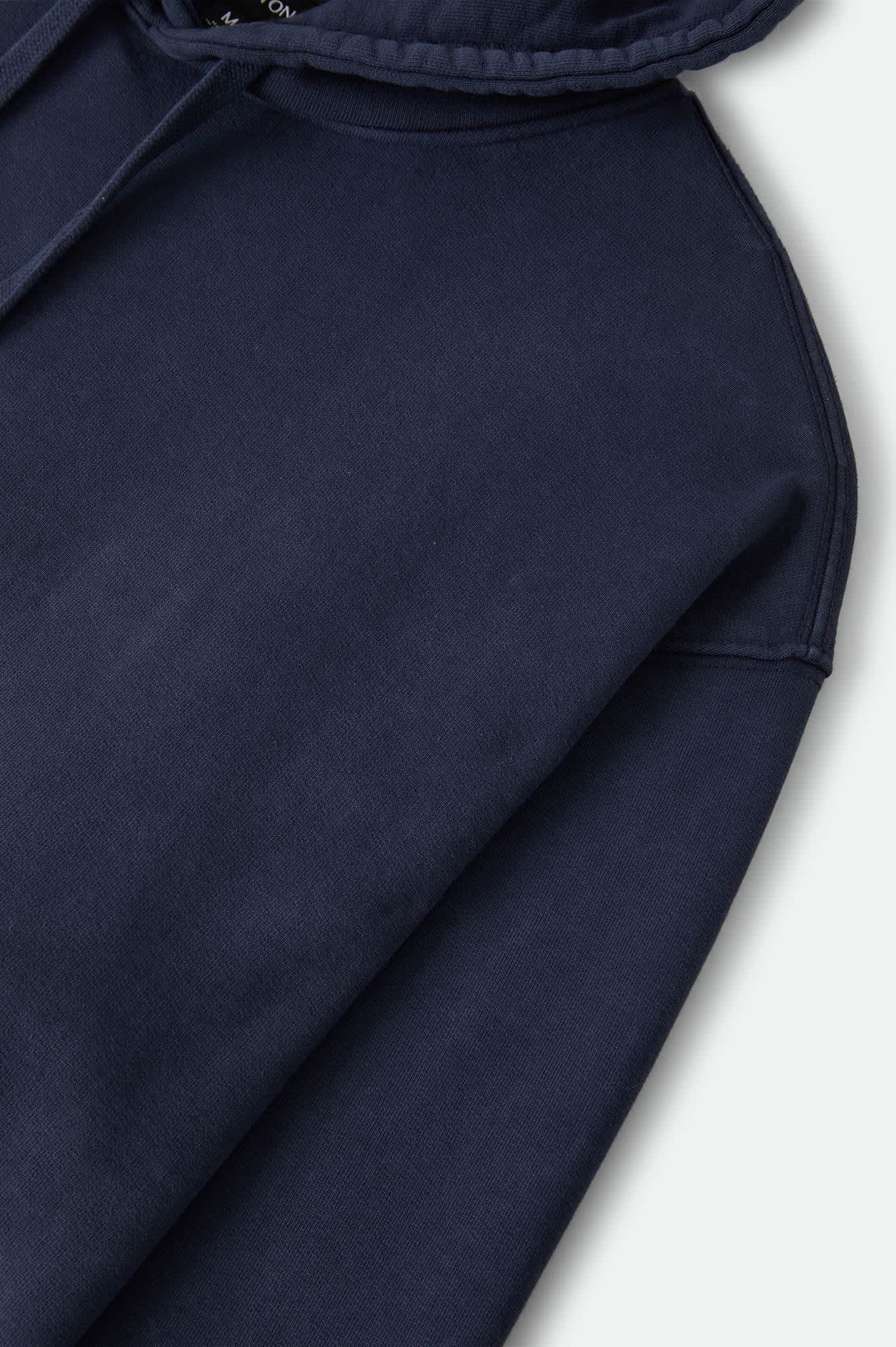 brixton-baseline-hood-fleece-washed-navy-vintage-wash image 7