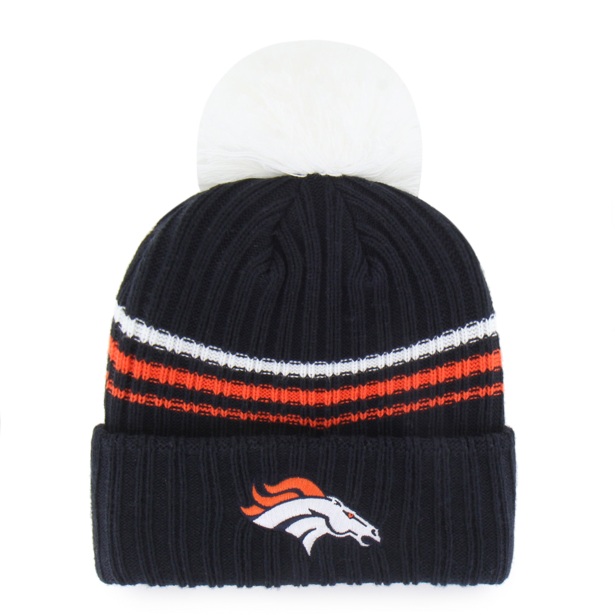 47-knits-denver-fuzzy-script-cuff-beanie-damen-navy image 2
