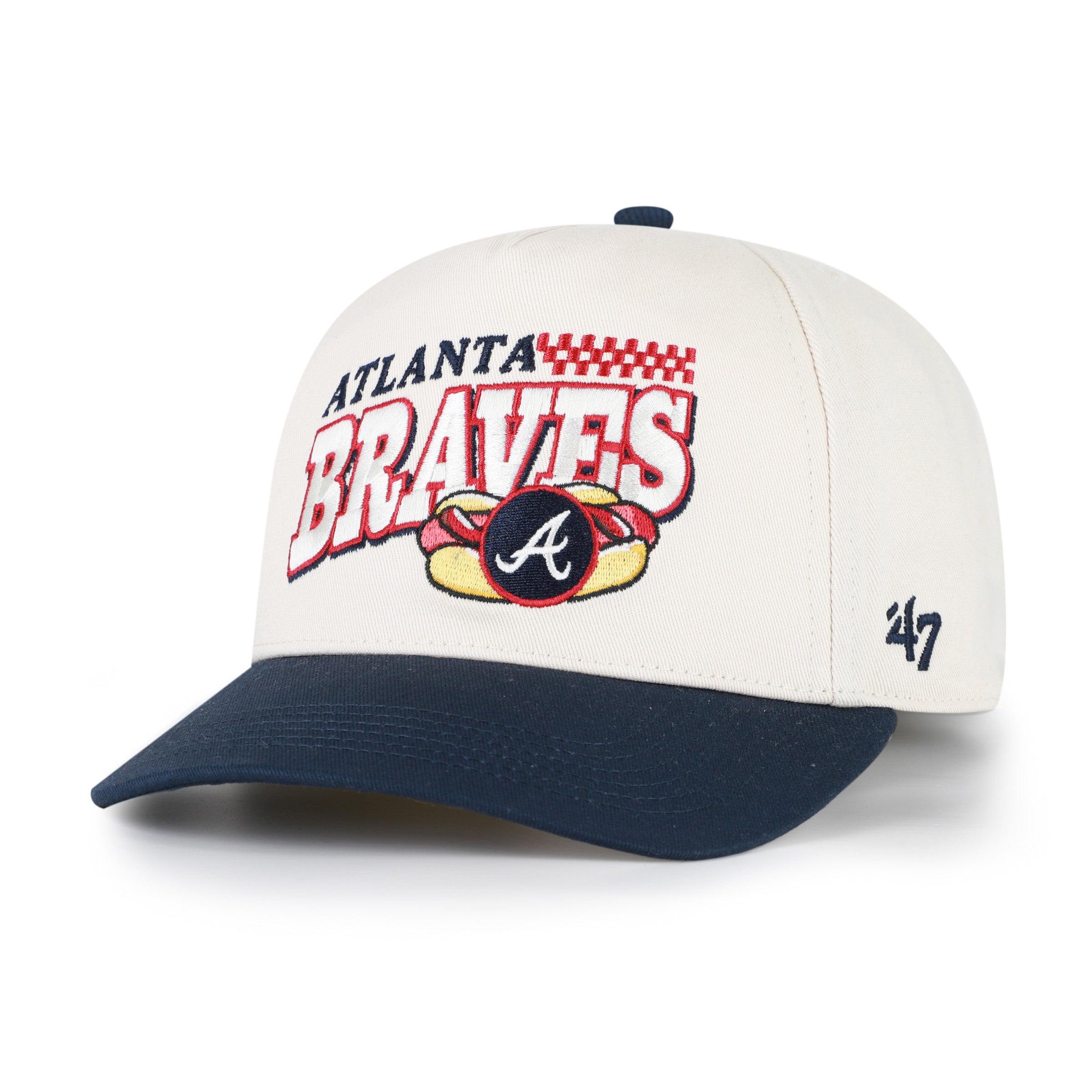 47-hitch-atlanta-braves-on-the-grill-cap-natural-snapback image 1
