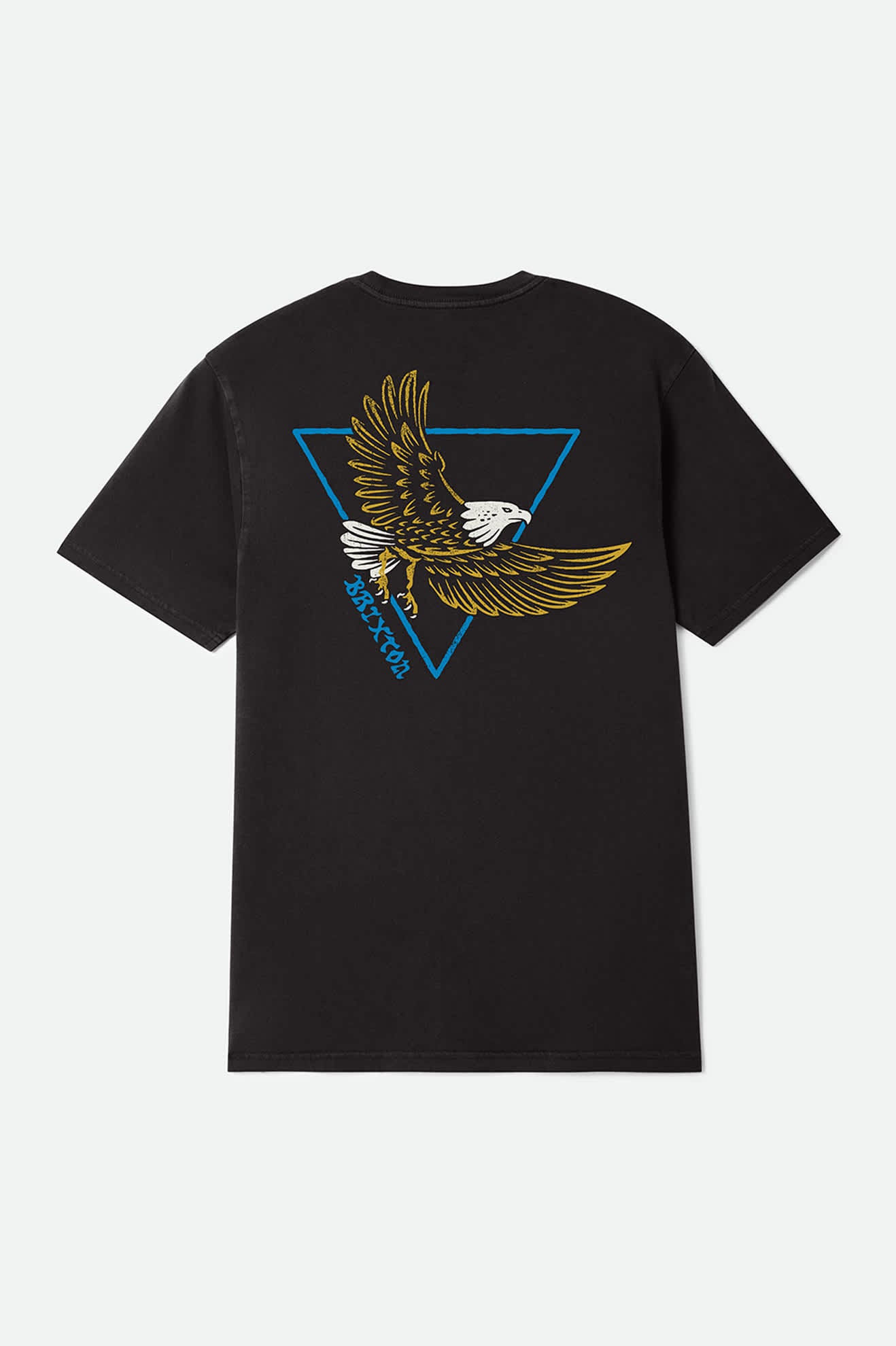 brixton-opal-t-shirt-herren-black-worn-wash-adler image 2