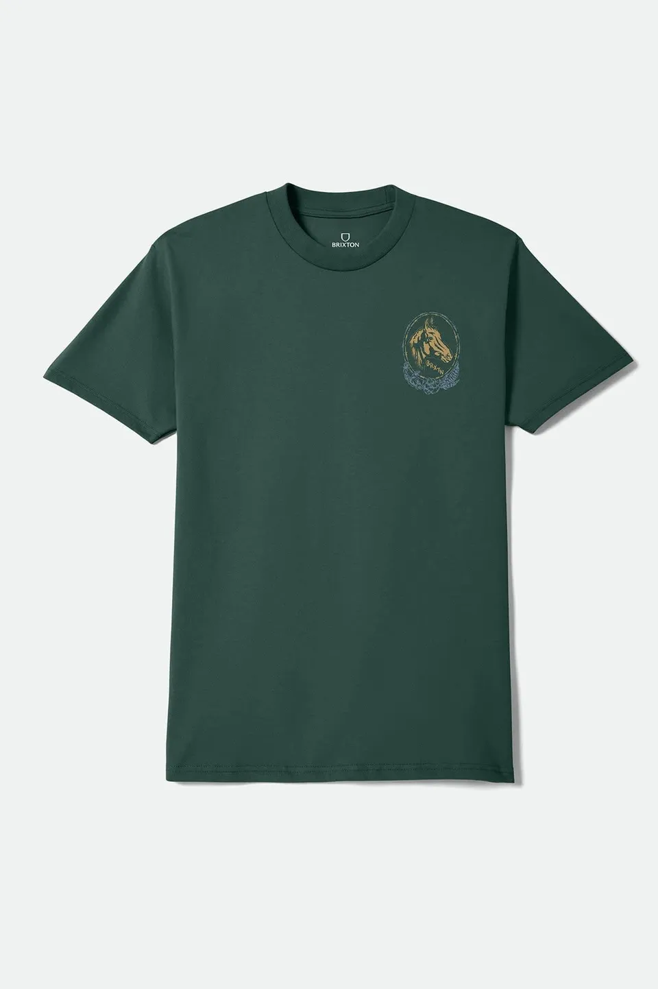 brixton-marley-standard-t-shirt-forest-green-baumwolle image 1