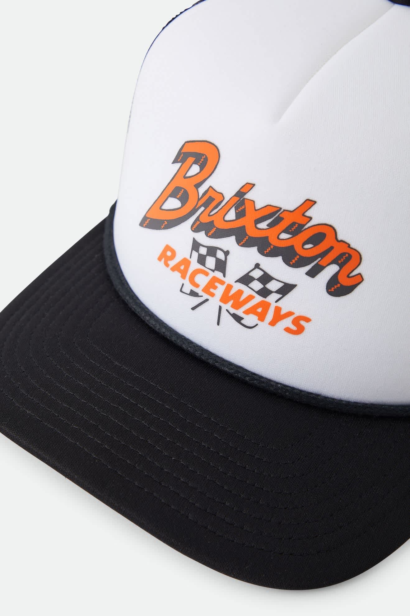 brixton-clemont-trucker-cap-schwarz-wei-mesh image 3