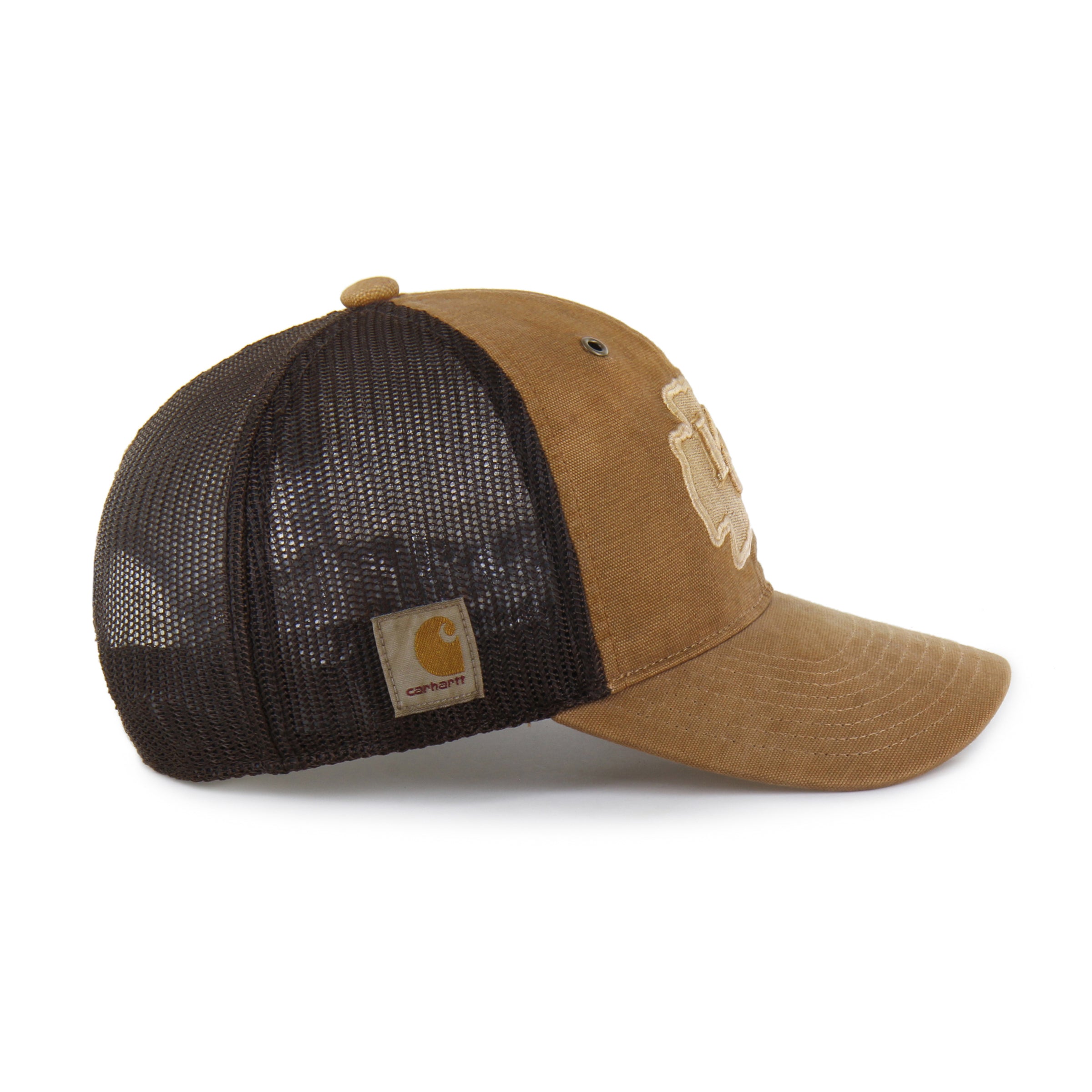 47-brand-carhartt-dyed-47-trucker-rf-kansas-city-chiefs-cap-braun-snapback image 2
