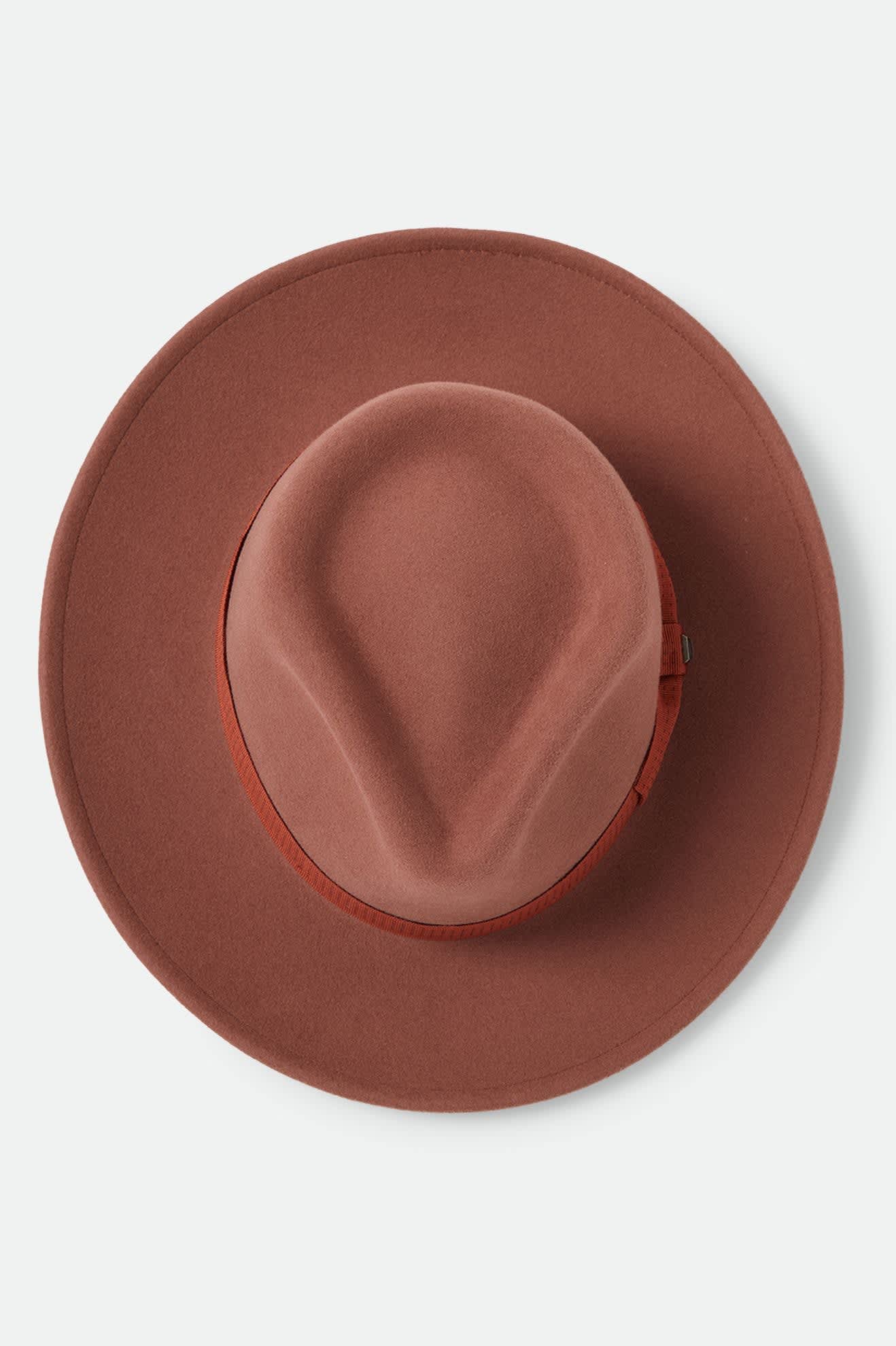 brixton-eames-fedora-wollfilz-hut-teak-caramel image 8