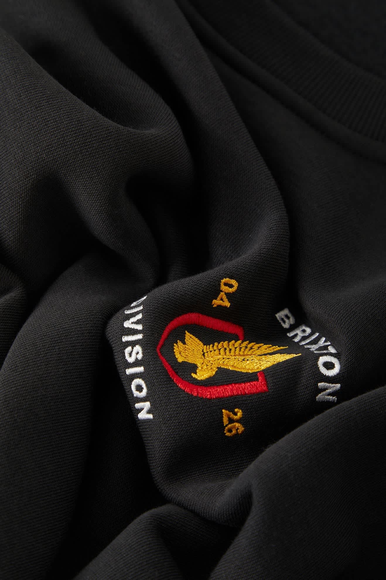 brixton-covall-crew-sweatshirt-black-stickerei-baumwolle image 4