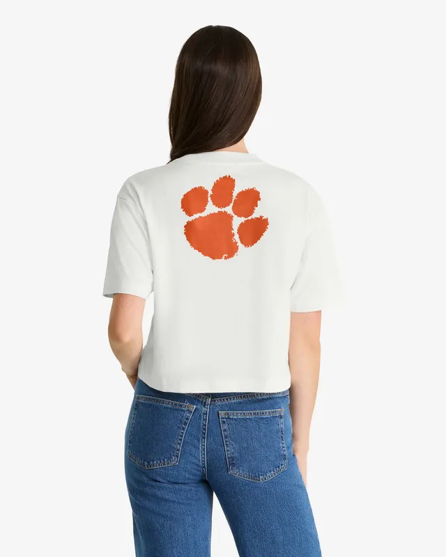 47-brand-clemson-tigers-reed-city-t-shirt-sandstone-cropped image 1