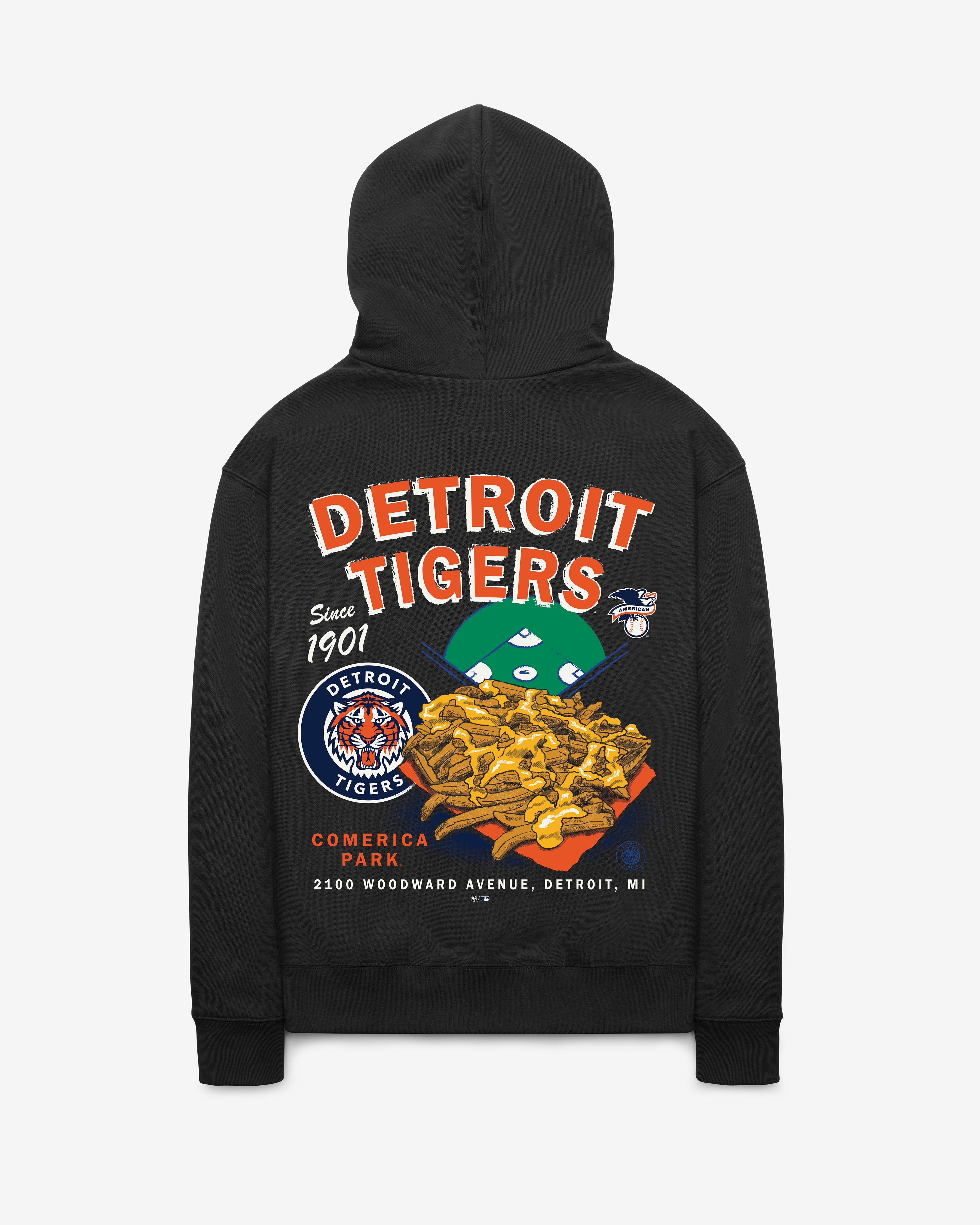 47-brand-foundation-detroit-tigers-hoodie-schwarz-fleece image 3