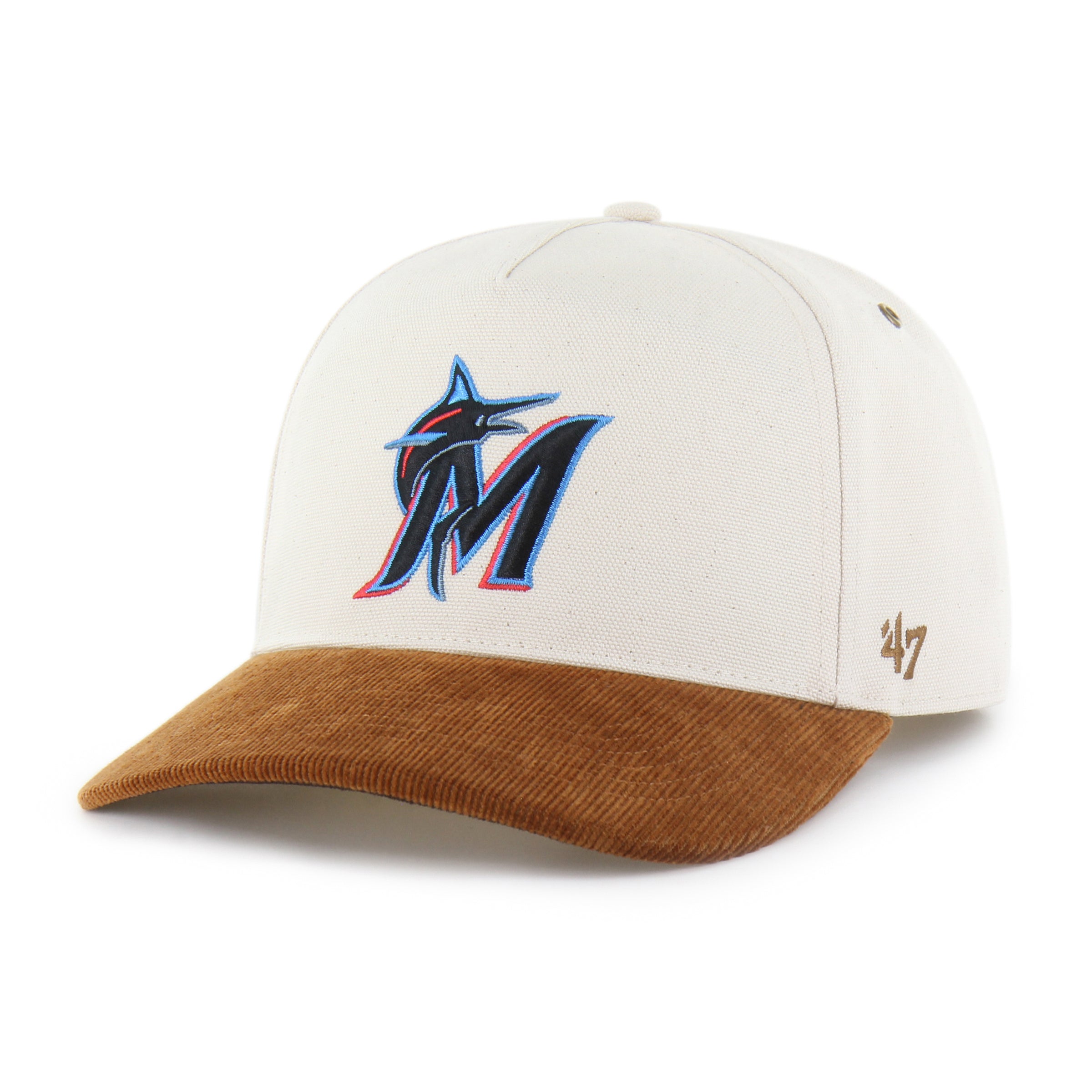 47-hitch-miami-marlins-carhartt-snapback-cap-natural-osf image 1