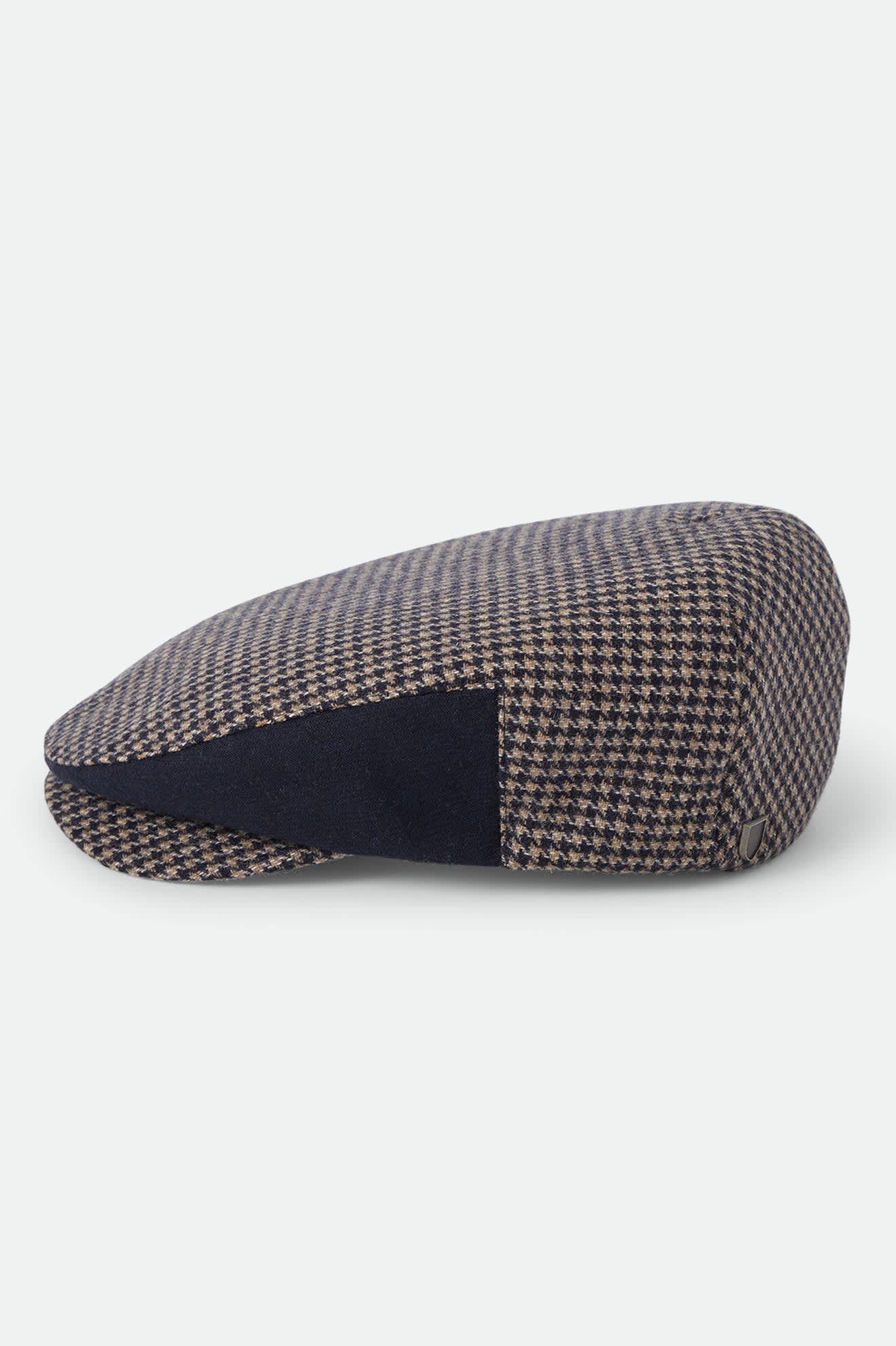 brixton-hooligan-flat-cap-navy-sand-houndstooth-schieberm-tze image 6