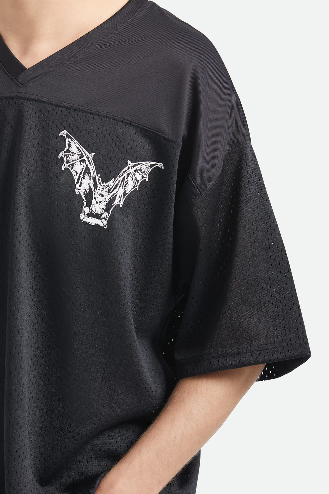 brixton-baggy-mesh-practice-jersey-trikot-black-white-chippa image 6