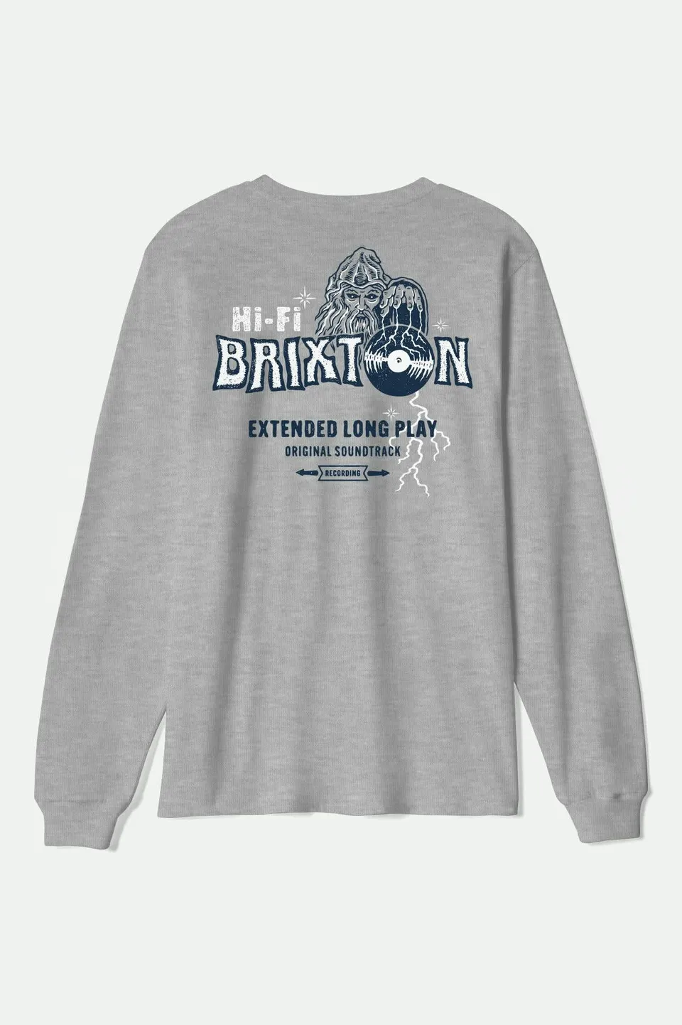 brixton-maddox-l-s-standard-langarmshirt-graphite-heather-baumwolle image 1