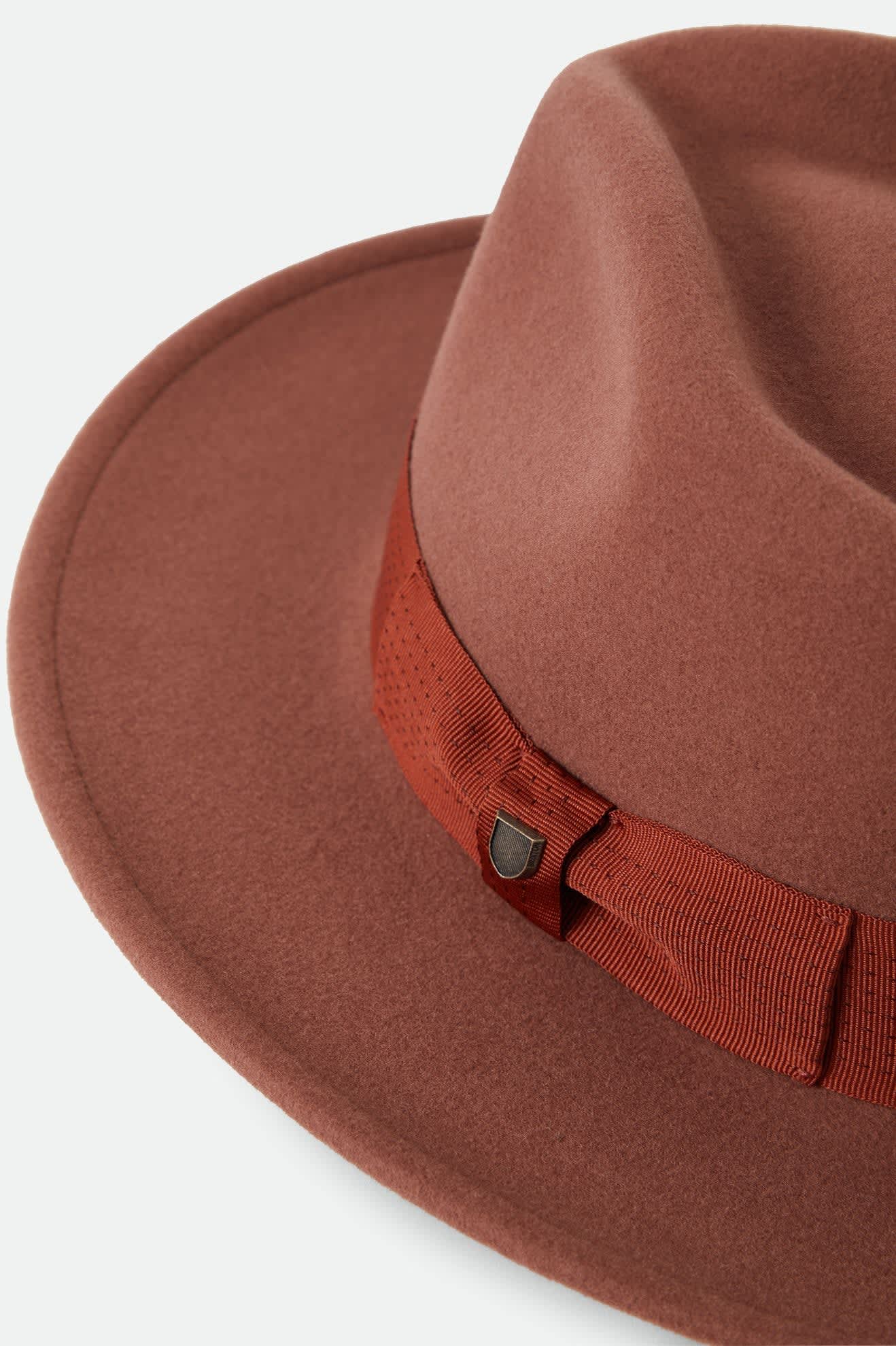 brixton-eames-fedora-wollfilz-hut-teak-caramel image 7