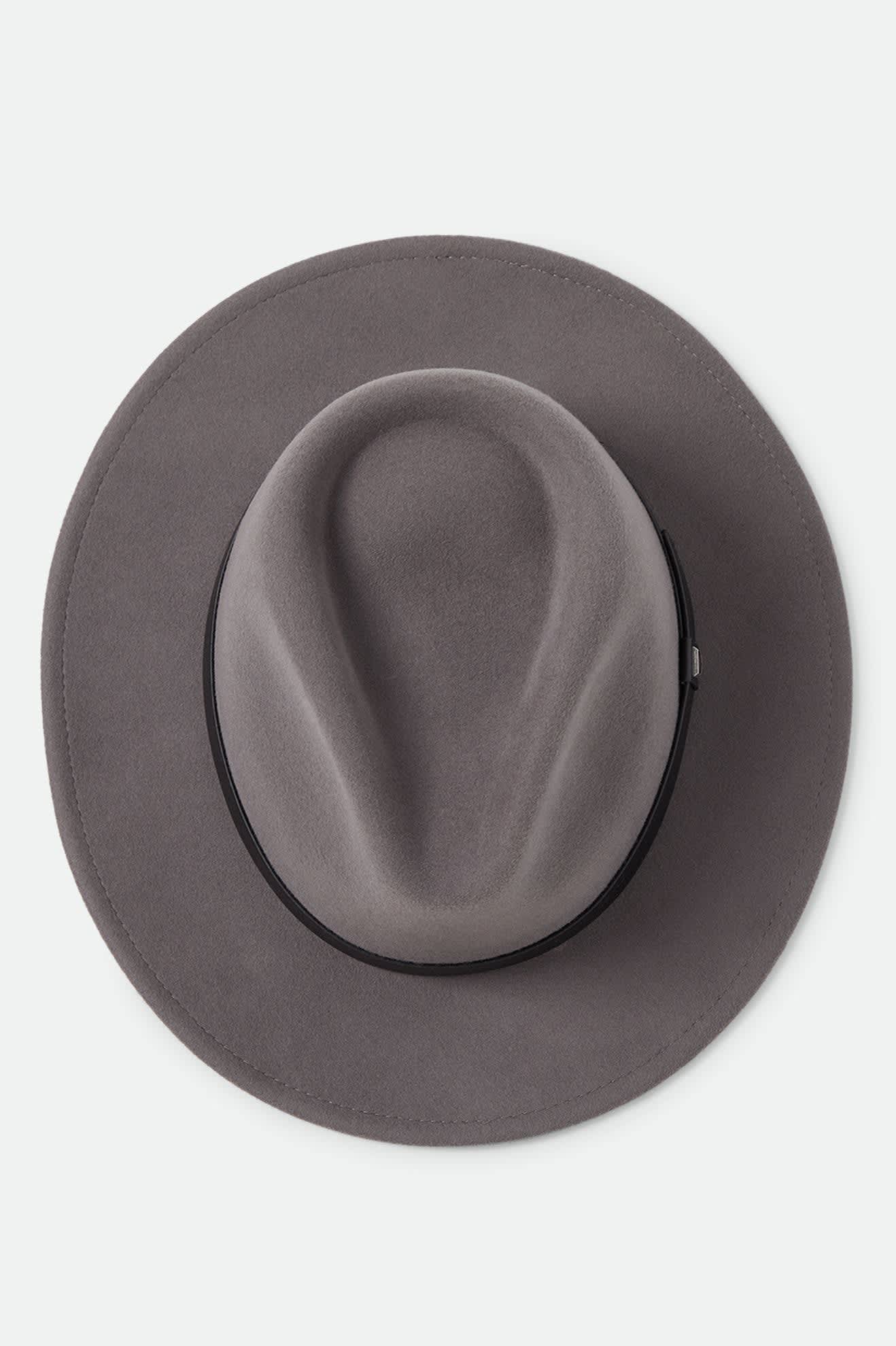 brixton-messer-fedora-grau-wollfilz-hut image 8