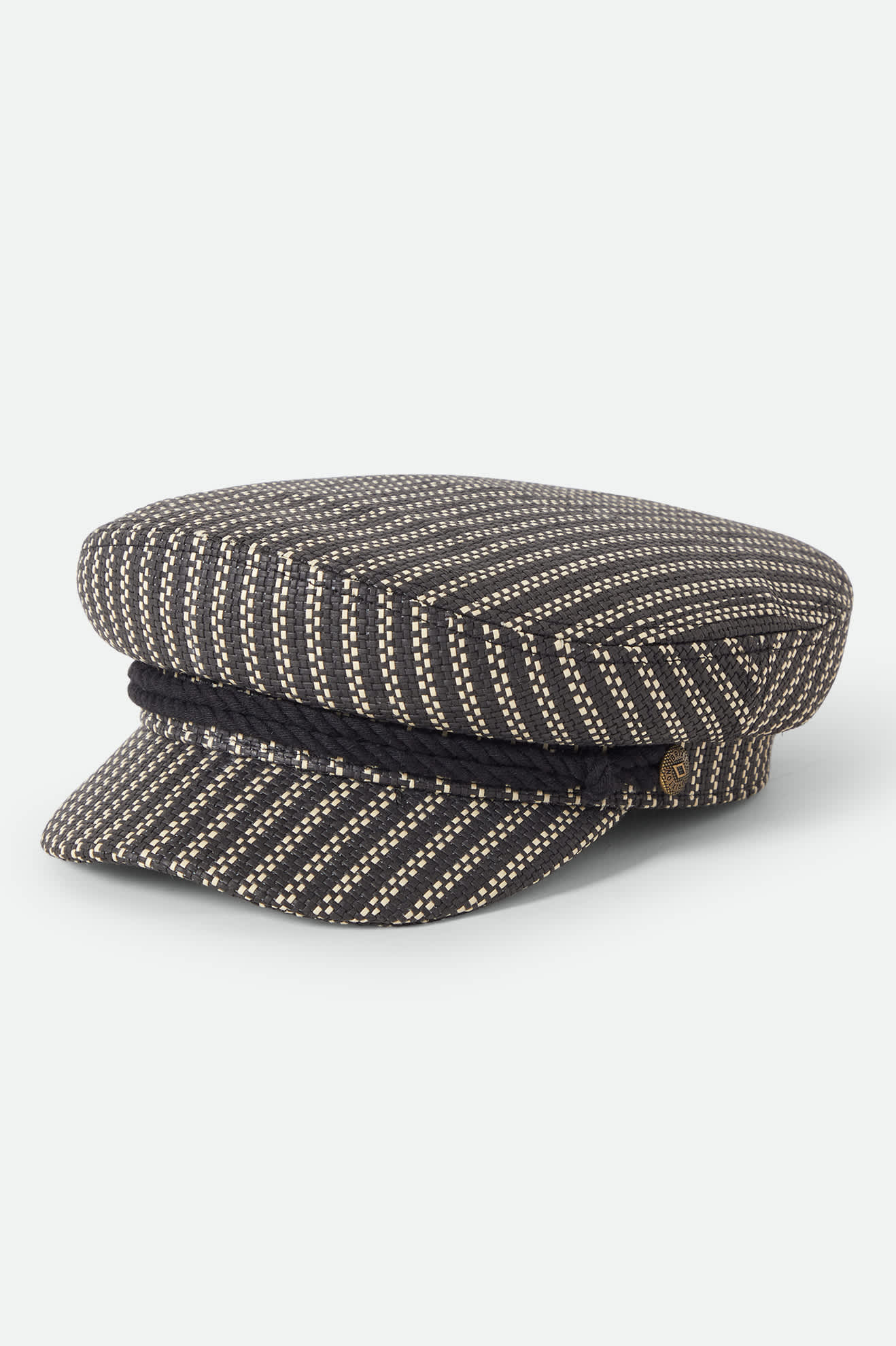 brixton-fiddler-fisherman-cap-stroh-schwarz image 1