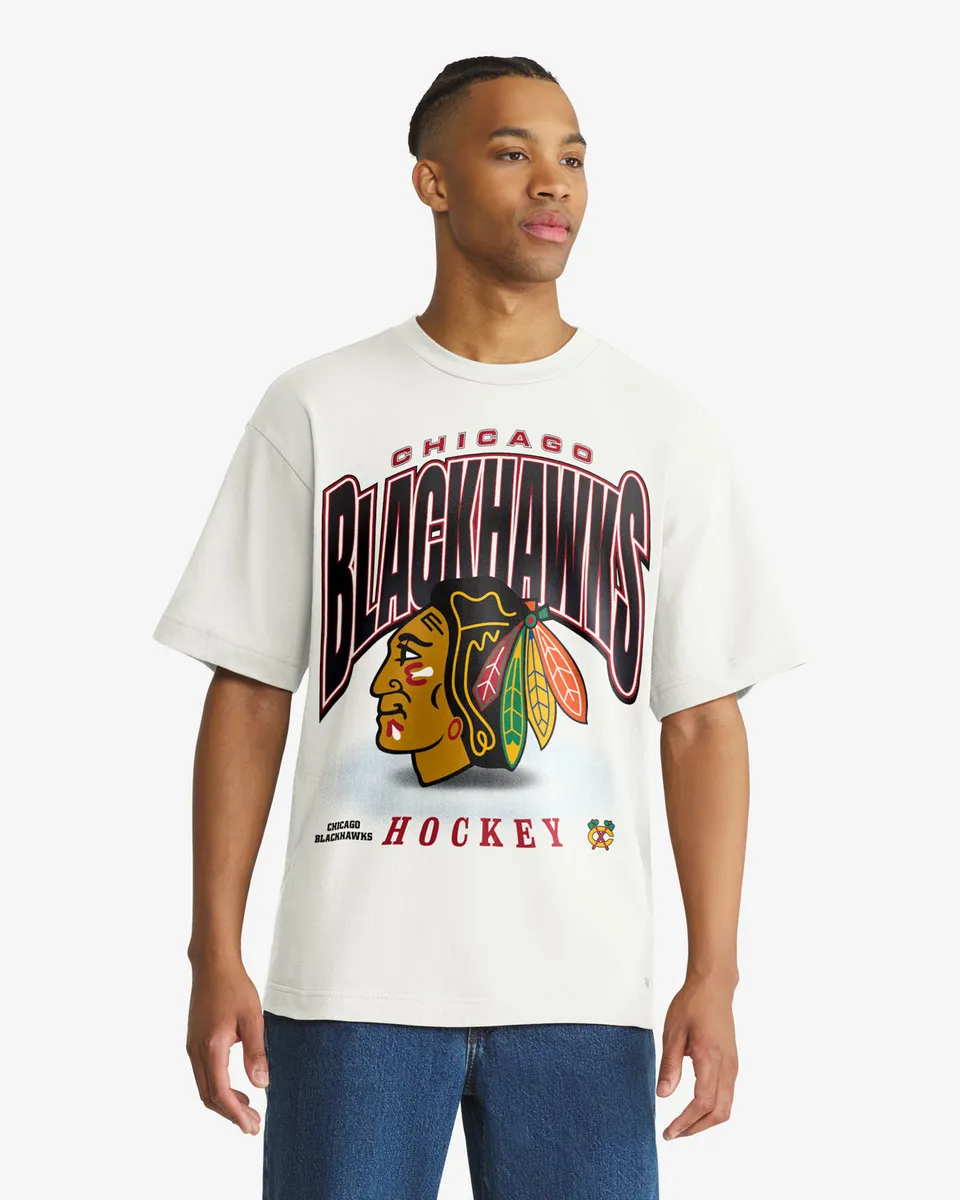 47-foundation-tee-chicago-blackhawks-t-shirt-sandstone-herren image 1