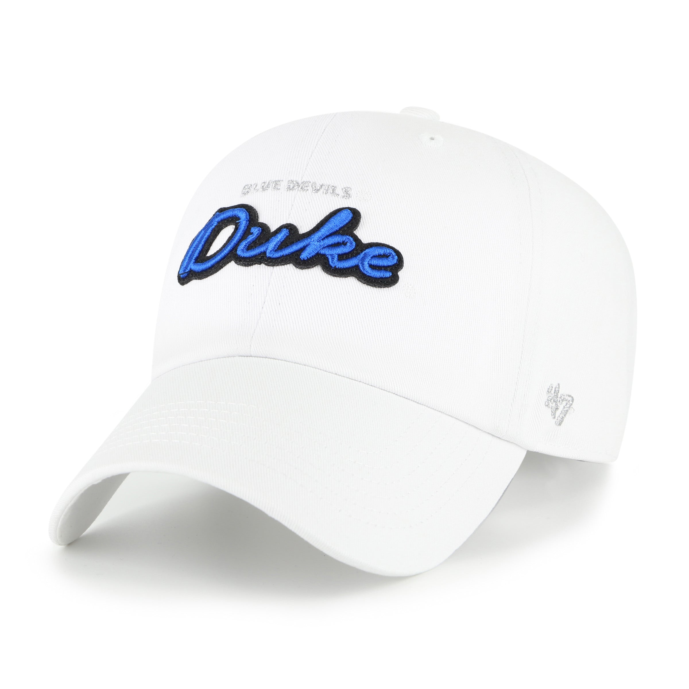 47-clean-up-duke-blue-devils-dad-hat-white-strapback image 1