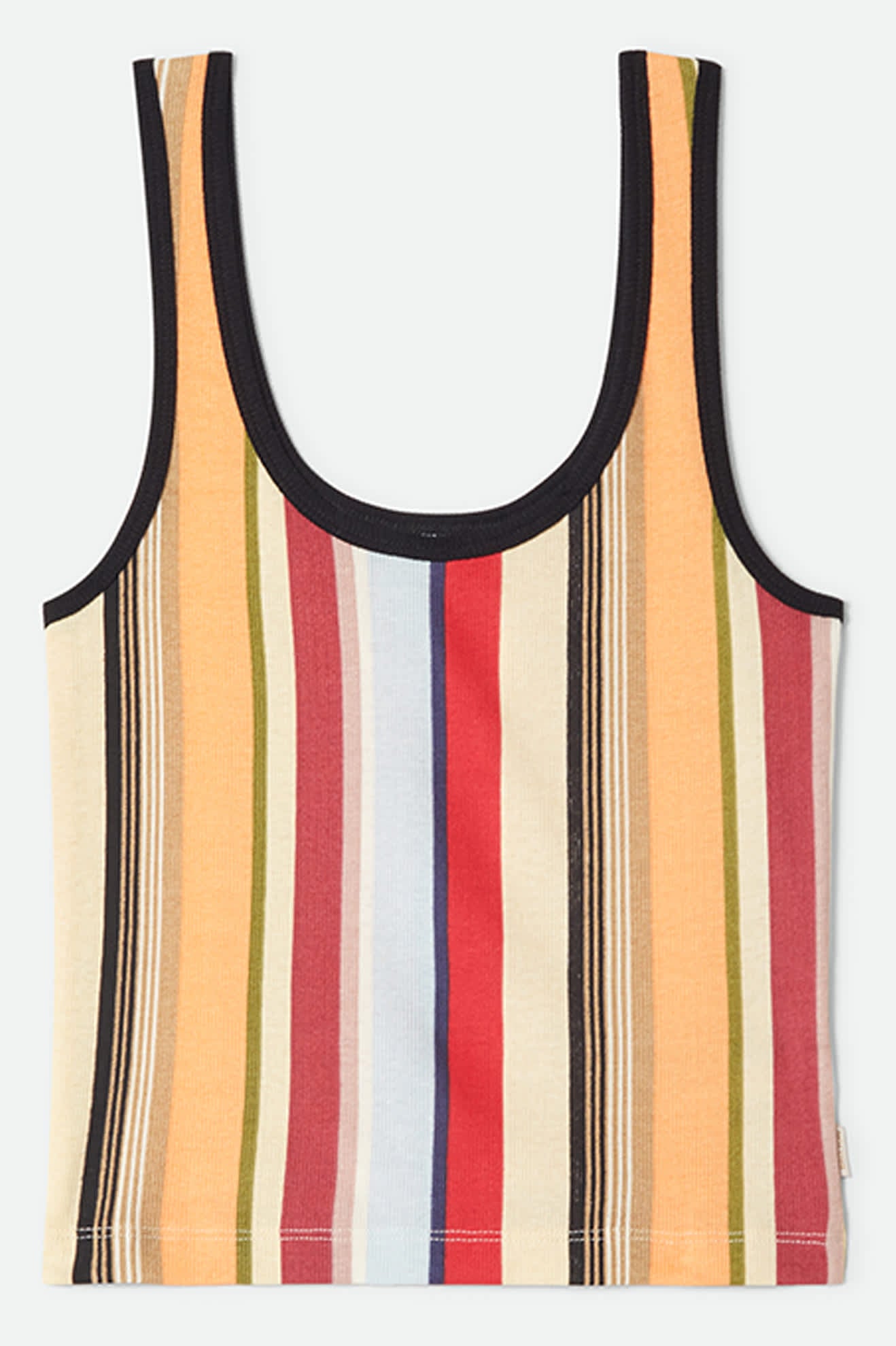 brixton-ringer-organic-a-tank-peach-cobbler-multi-stripe image 2