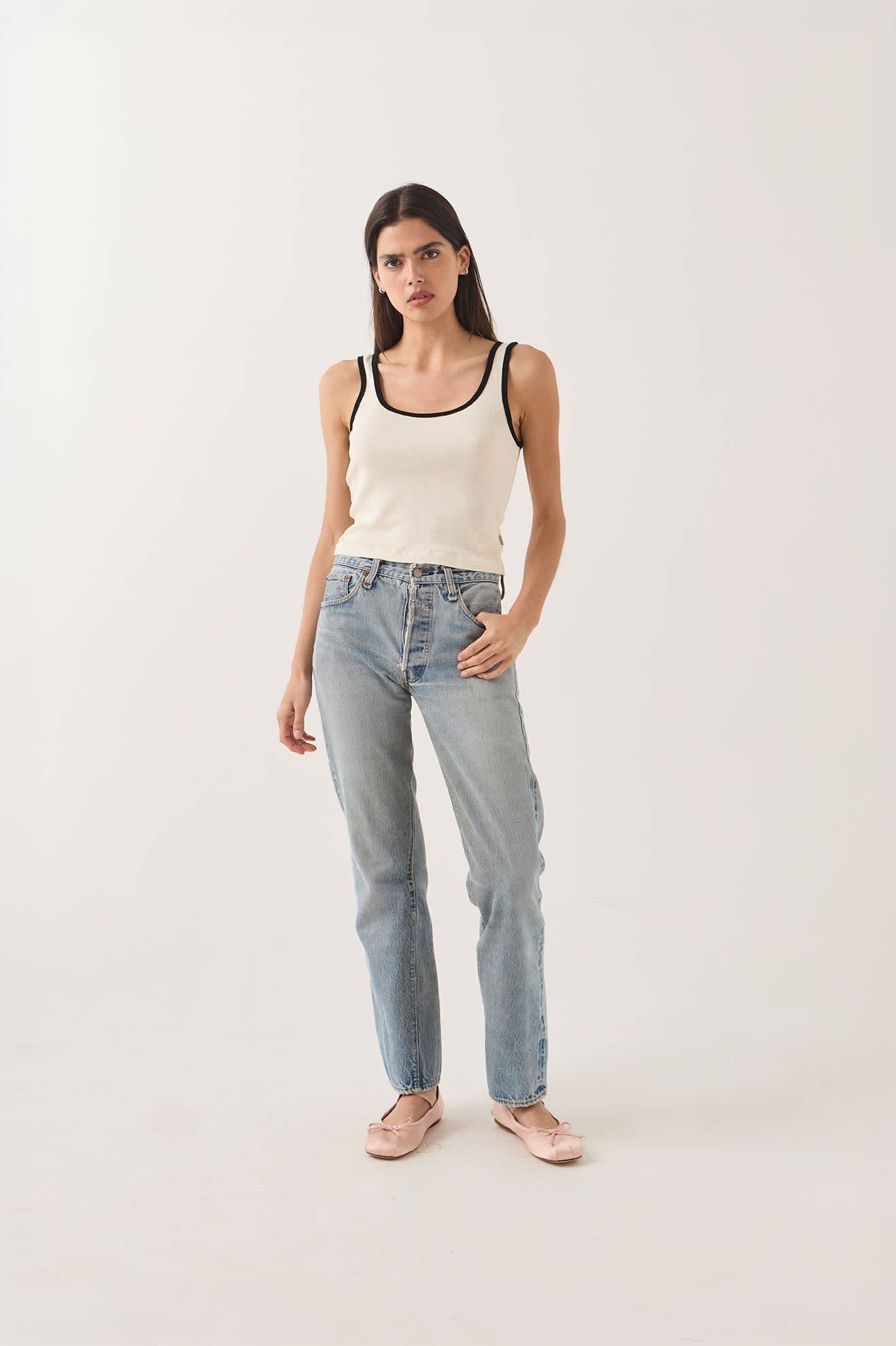 brixton-ringer-organic-a-tank-top-off-white-bio-baumwolle image 4