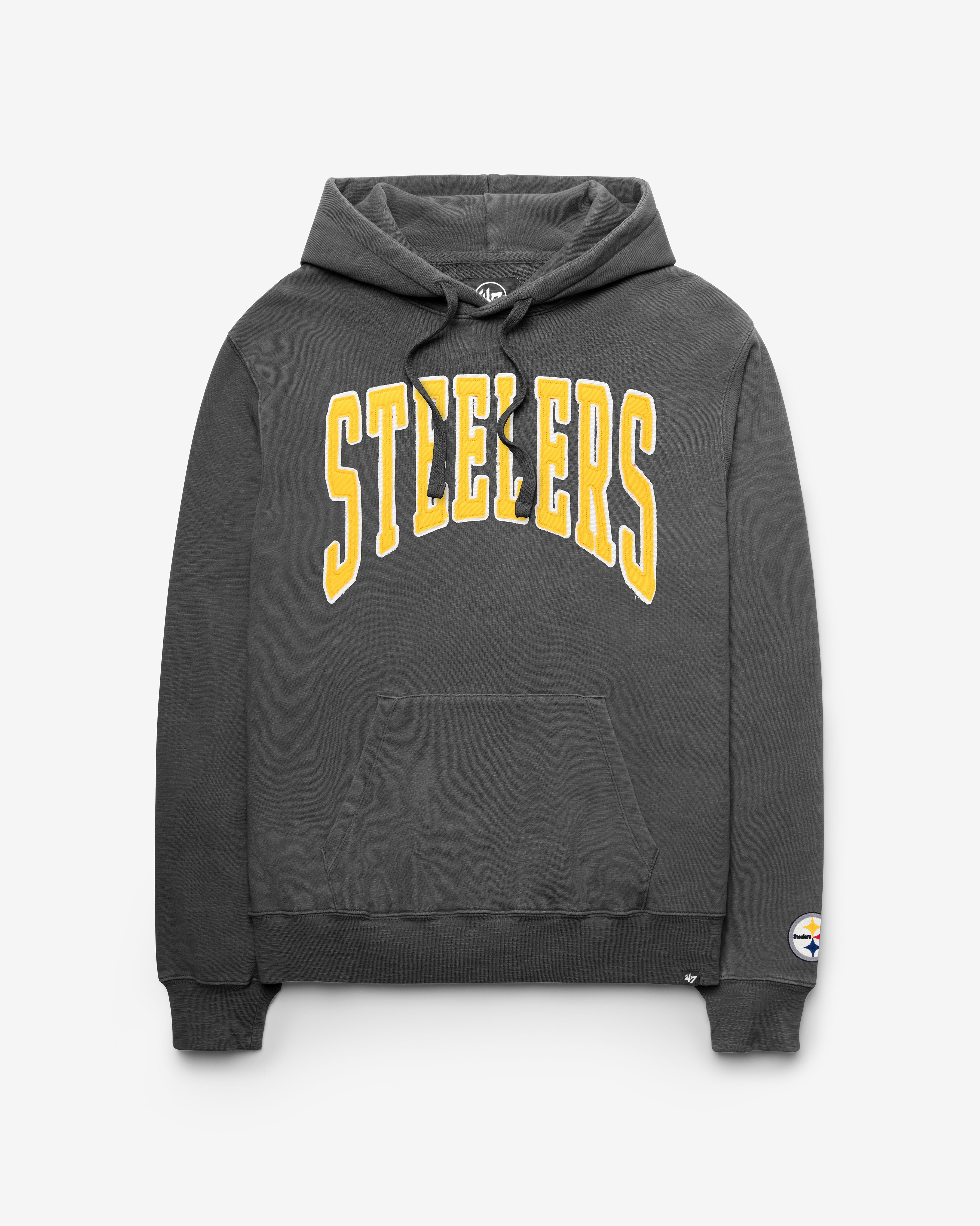 47-brand-headline-groton-steelers-hoodie-coal-french-terry image 1