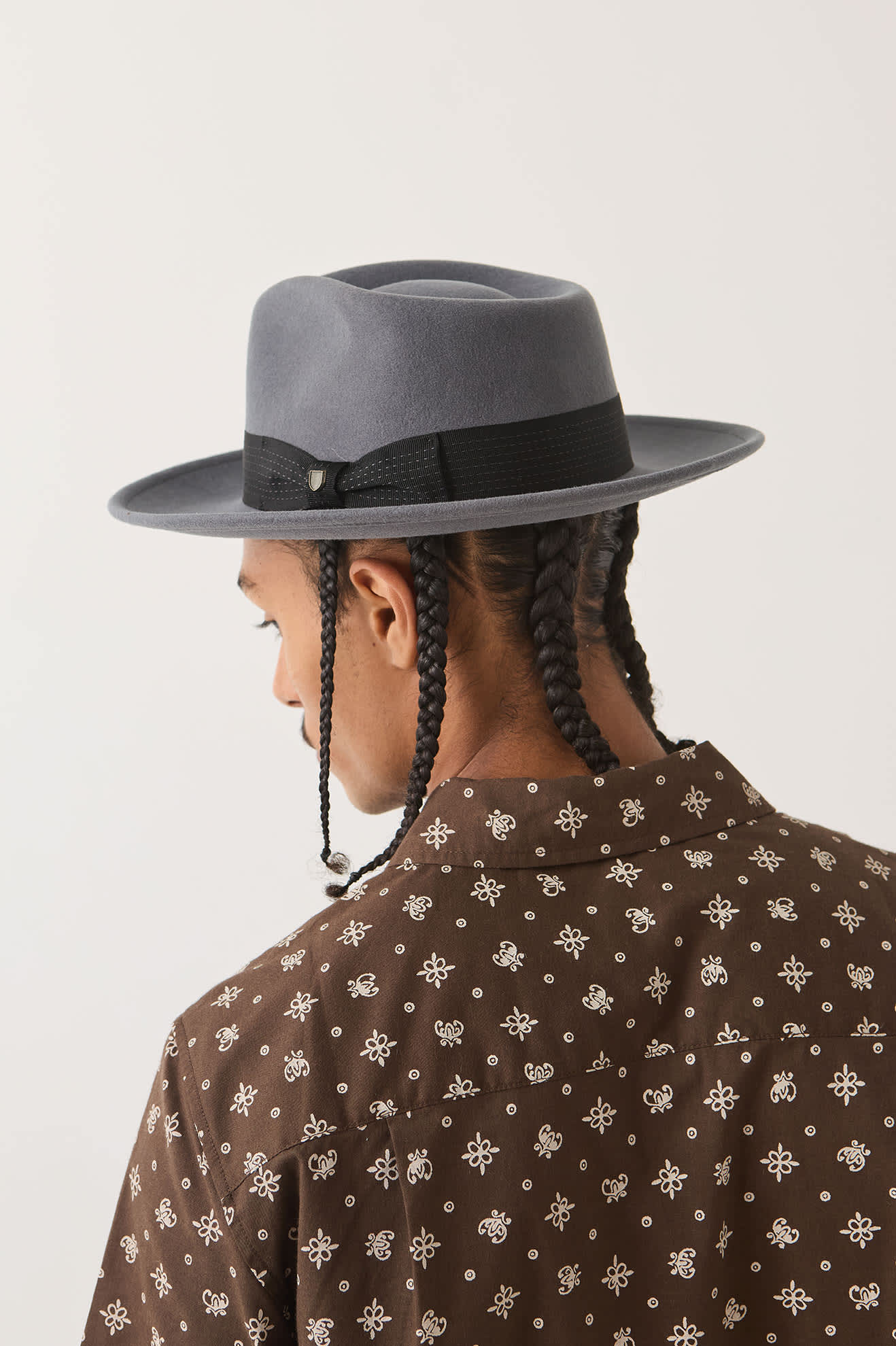 brixton-eames-fedora-future-grey-black-wollfilz image 4