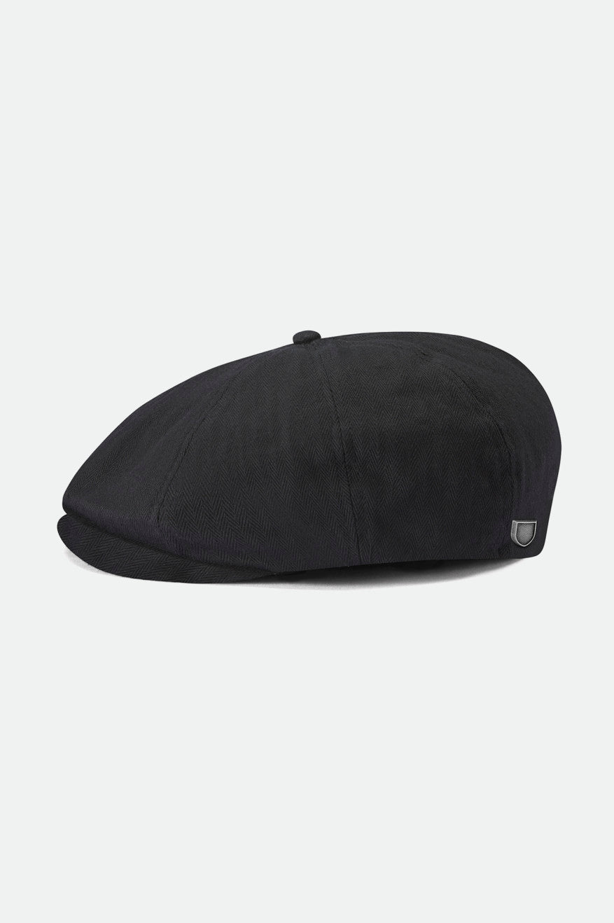 brixton-brood-newsboy-cap-schieberm-tze-schwarz-fischgrat image 1