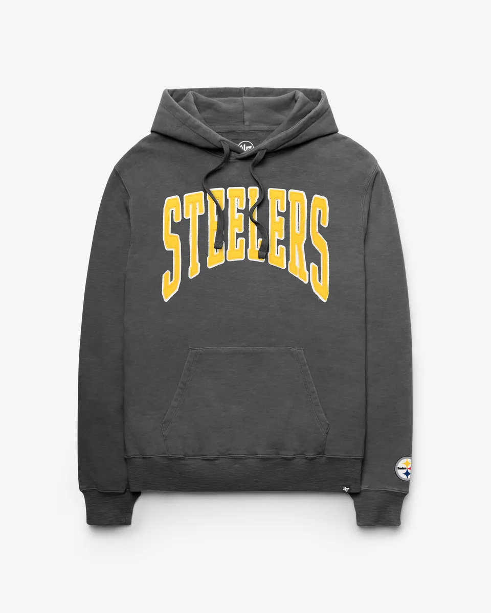 47-brand-headline-groton-steelers-hoodie-coal-french-terry image 1
