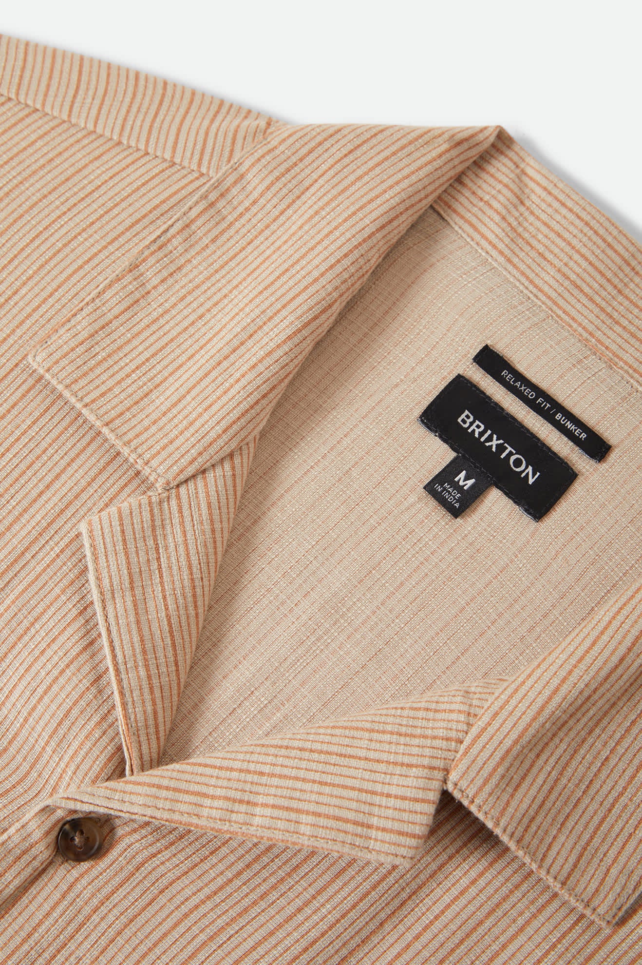 brixton-bunker-slub-kurzarmhemd-italian-clay-stripe image 8