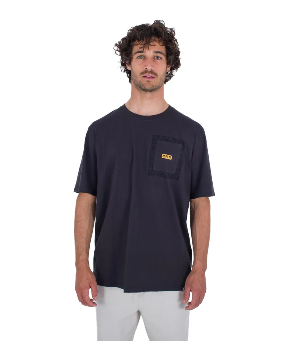 hurley-toledo-pocket-t-shirt-schwarz-m-herren-baumwolle image 1