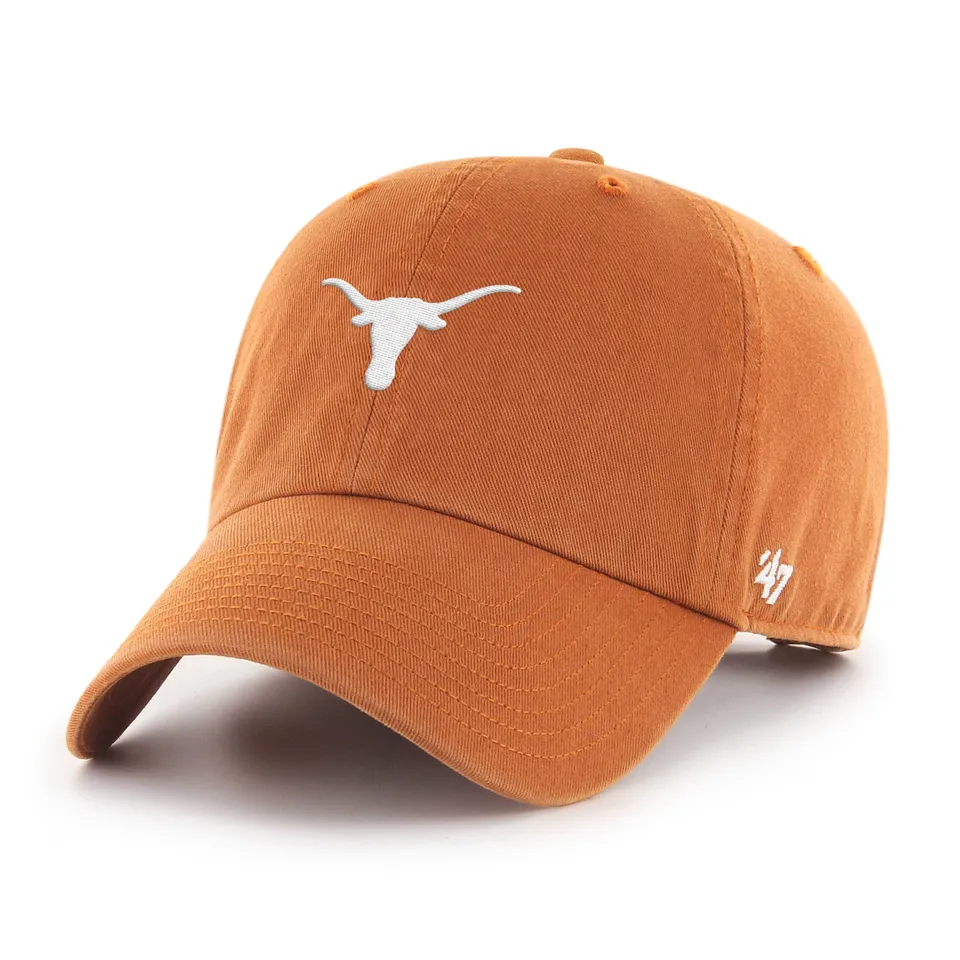 47-clean-up-texas-longhorns-base-runner-cap-burnt-orange image 1