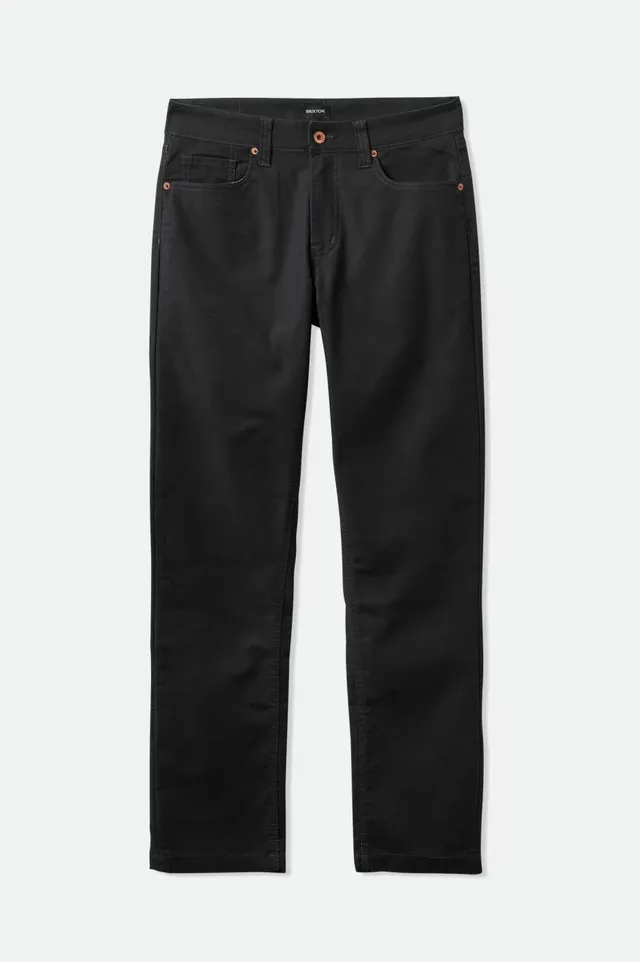 brixton-builders-5-pocket-pant-black-stretch-canvas-hose image 1