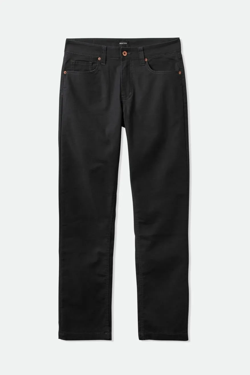 brixton-builders-5-pocket-pant-black-stretch-canvas-hose image 1