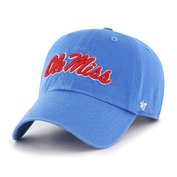 47-brand-clean-up-mississippi-rebels-cap-blue-raz image 1