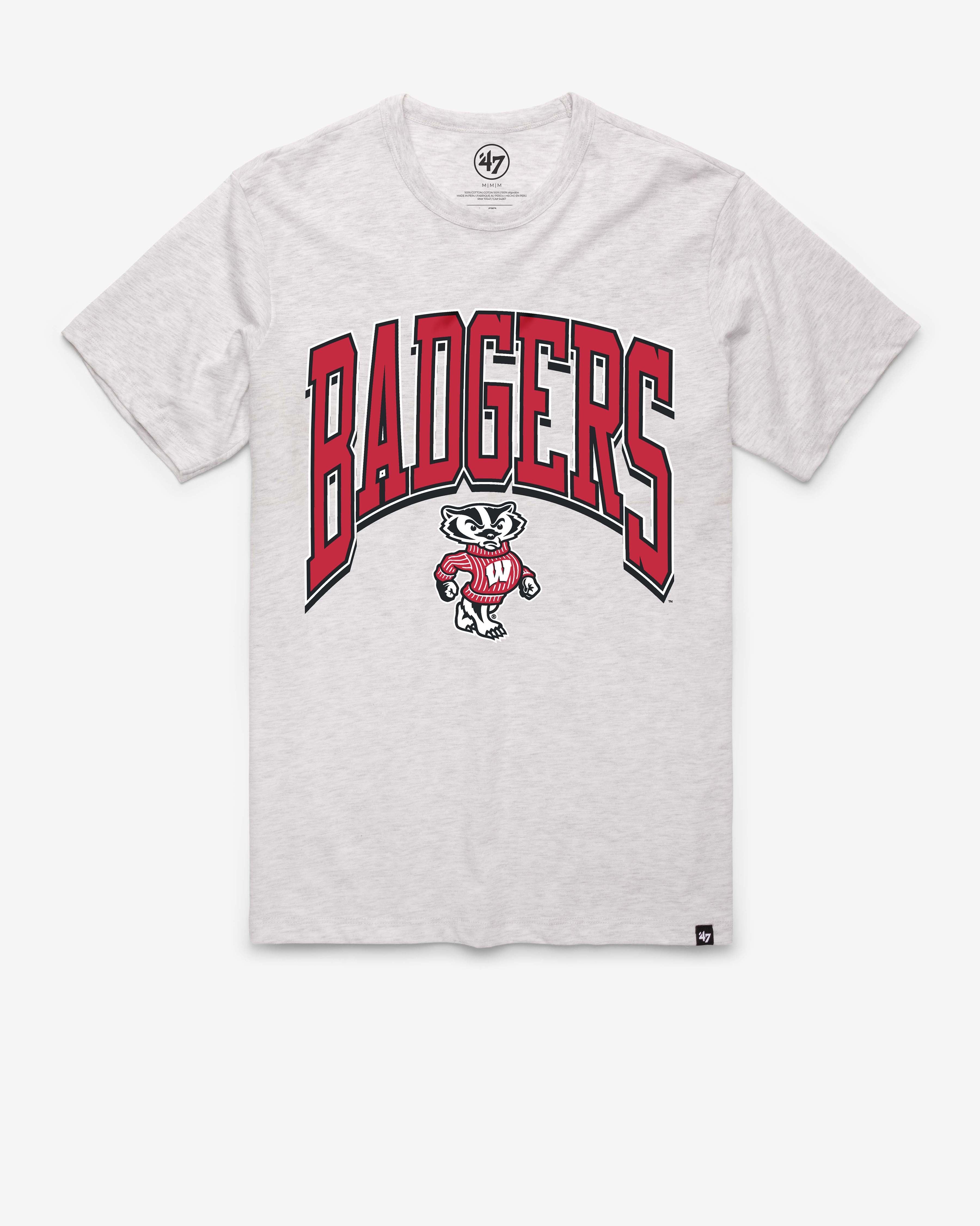 47-wisconsin-badgers-walk-tall-franklin-t-shirt-relay-grey-herren image 1