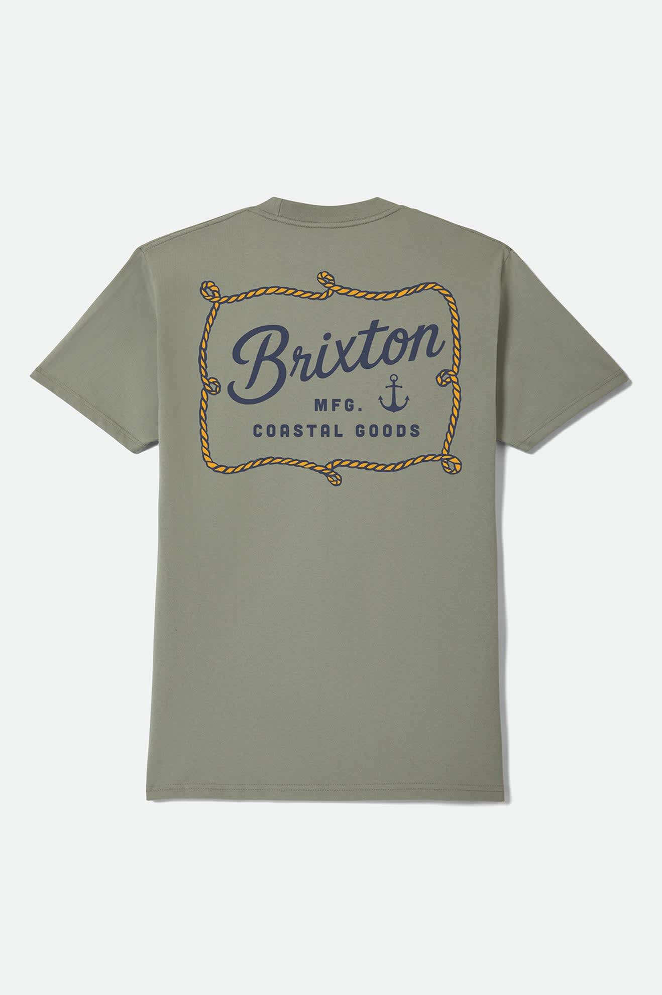 brixton-anchor-standard-t-shirt-desert-sage-standard-fit image 2