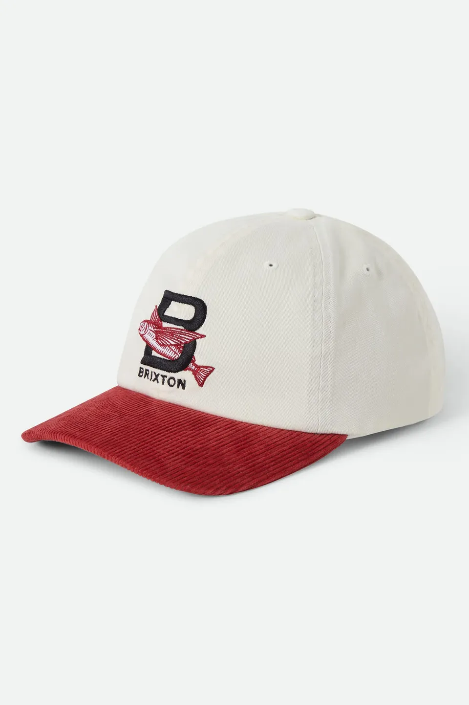 brixton-flying-fish-parsons-snapback-off-white-amber-baumwolle image 1