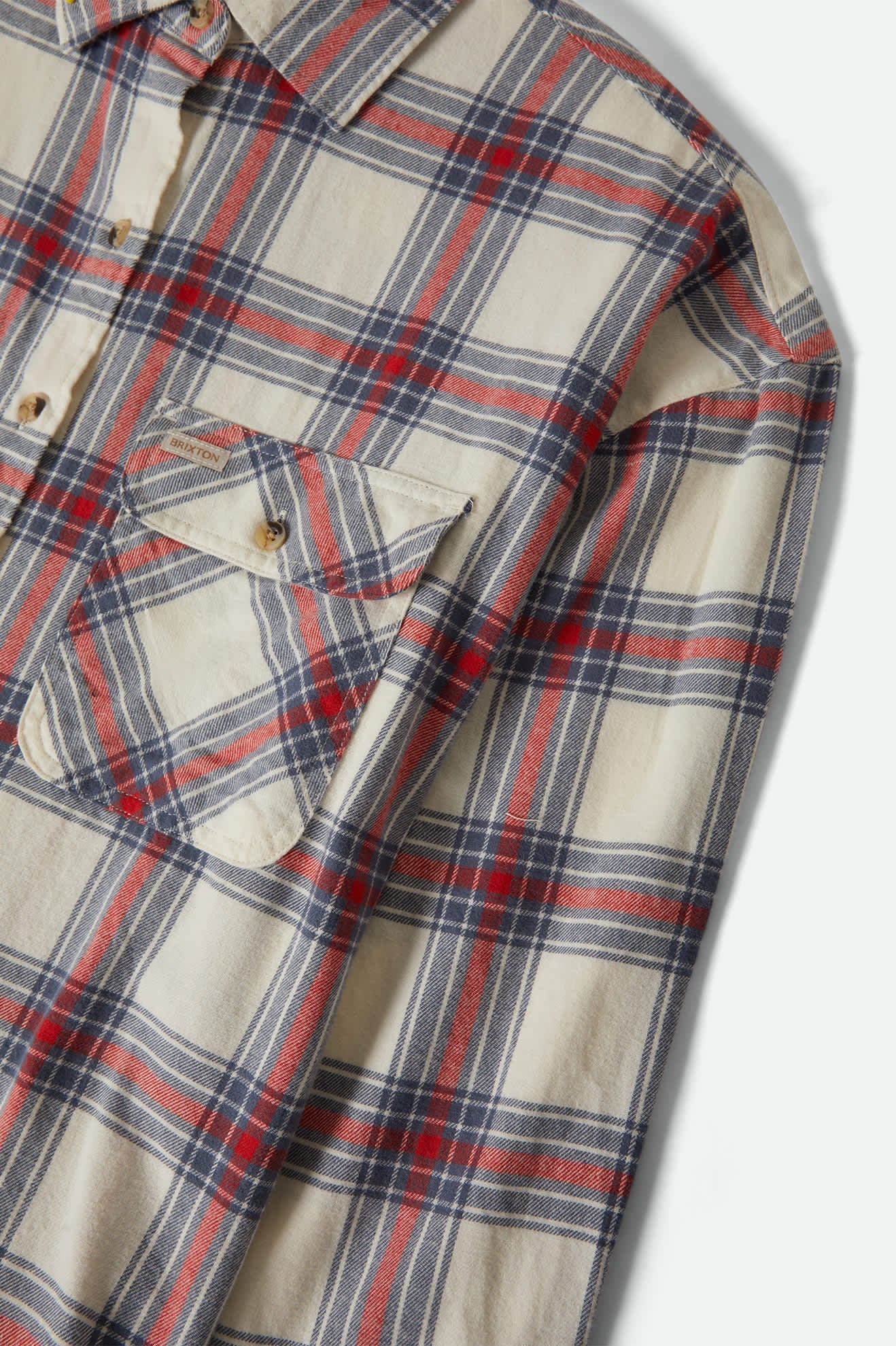 brixton-bowery-vintage-overshirt-damen-off-white-flanell image 8