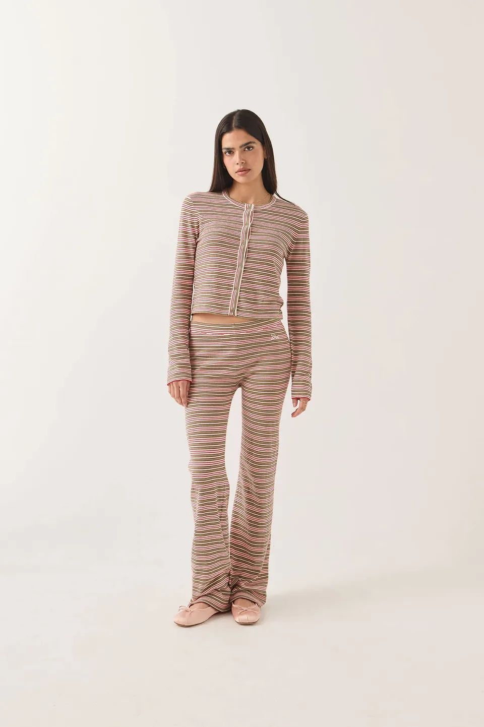 brixton-siesta-stripe-strickhose-green-multi-stripe-damen image 1