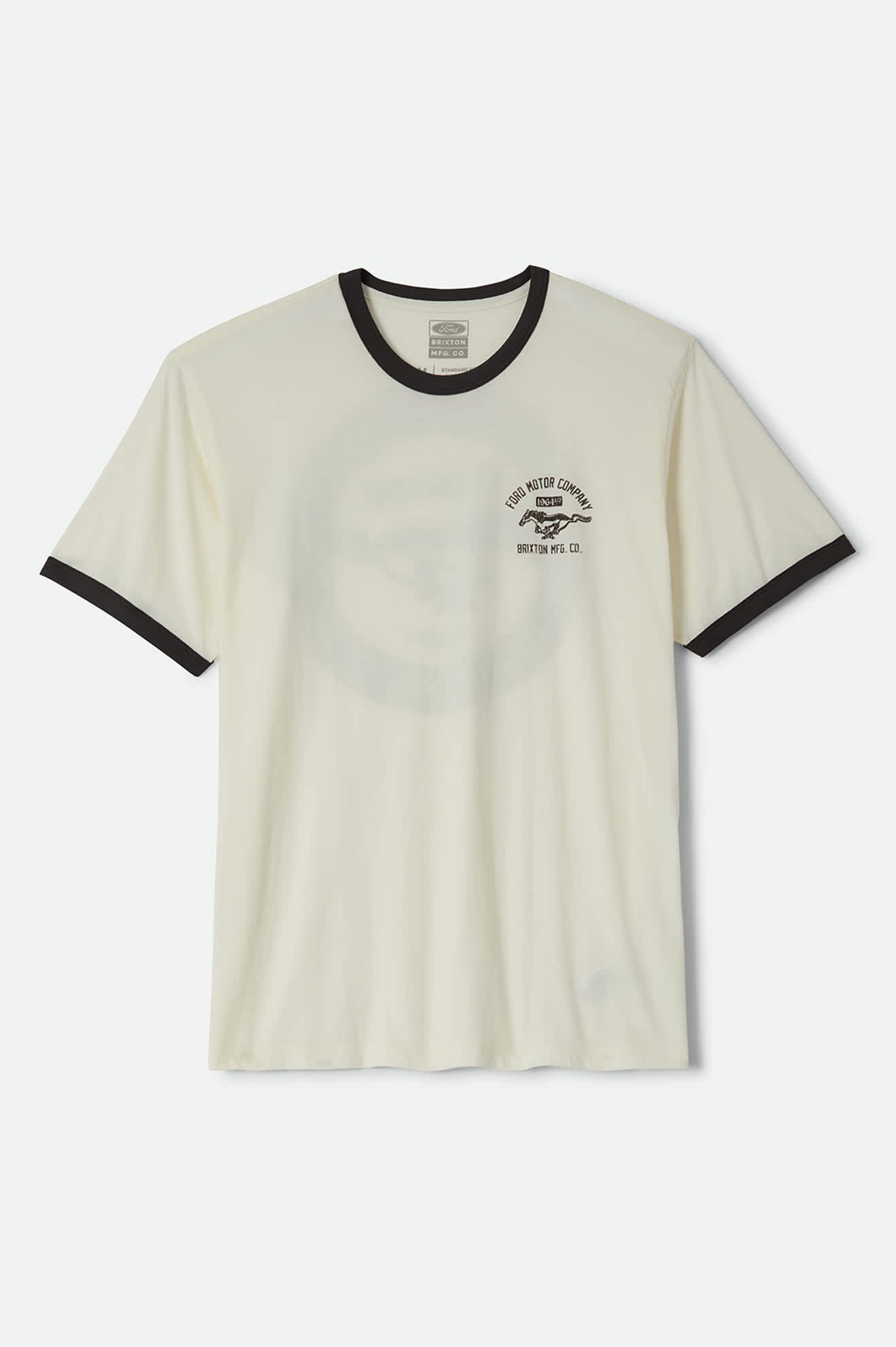 brixton-ford-mustang-ringer-t-shirt-wei-herren-baumwolle image 1