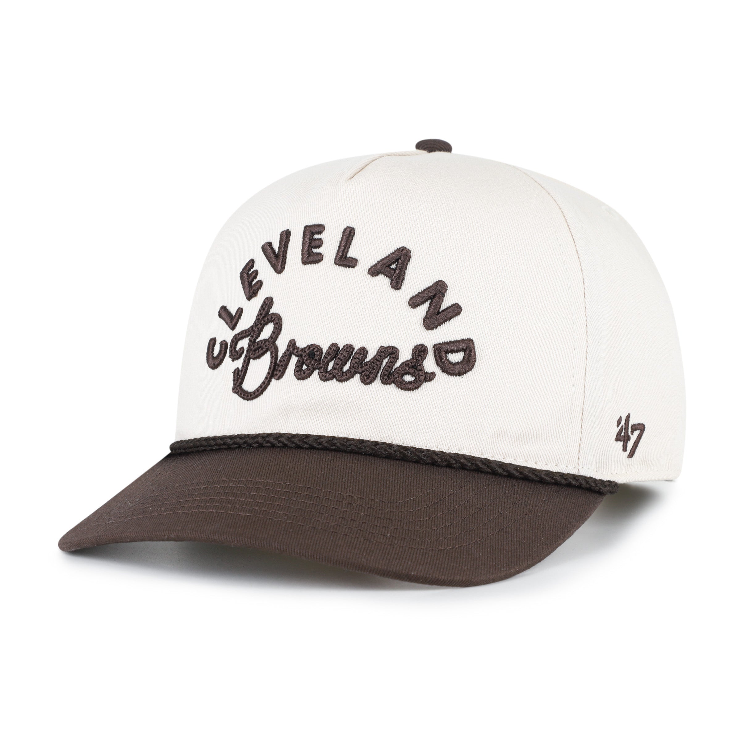 47-hitch-cleveland-browns-cap-natural-damen-snapback image 1
