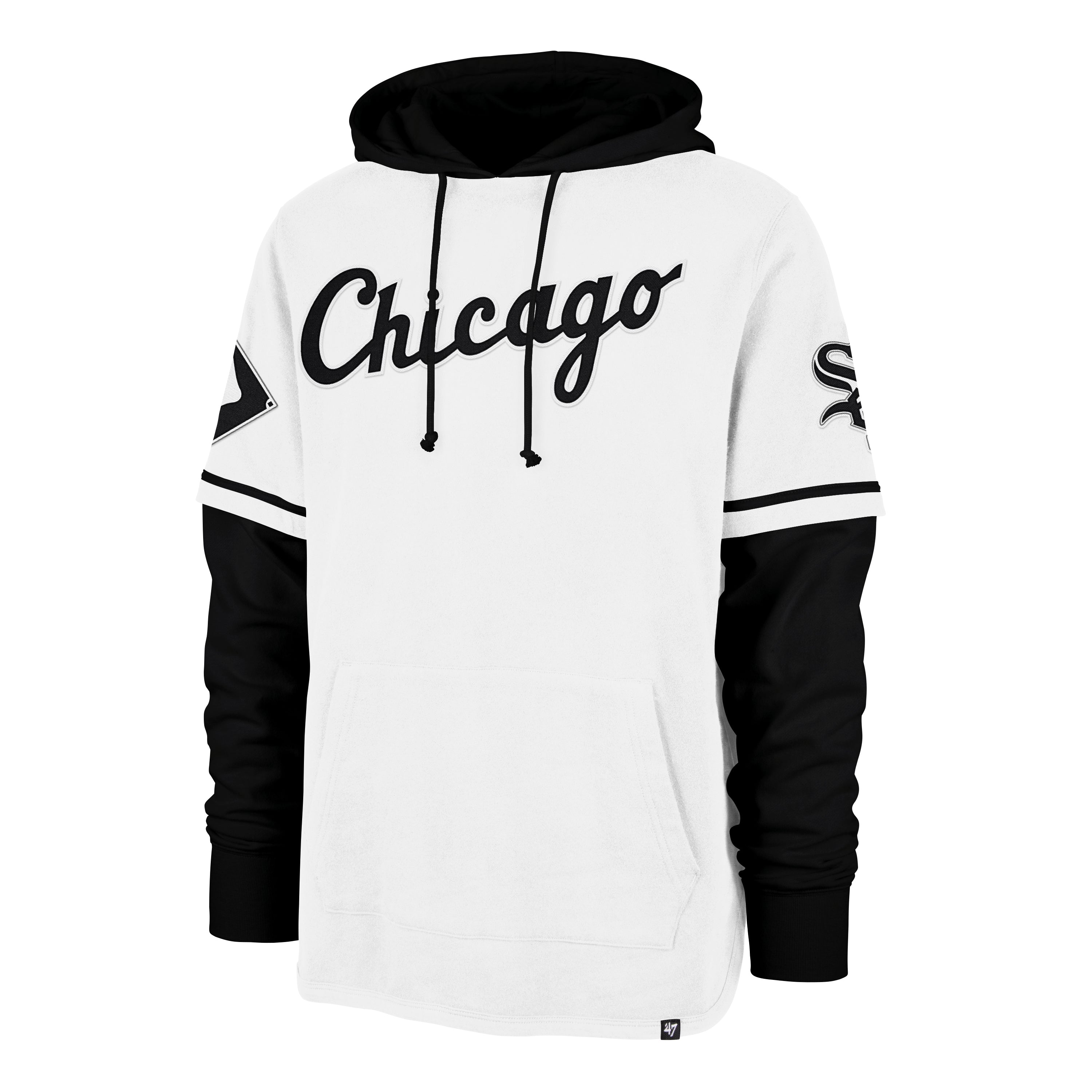 47-shortstop-chicago-white-sox-trifecta-hoodie-white-wash image 1