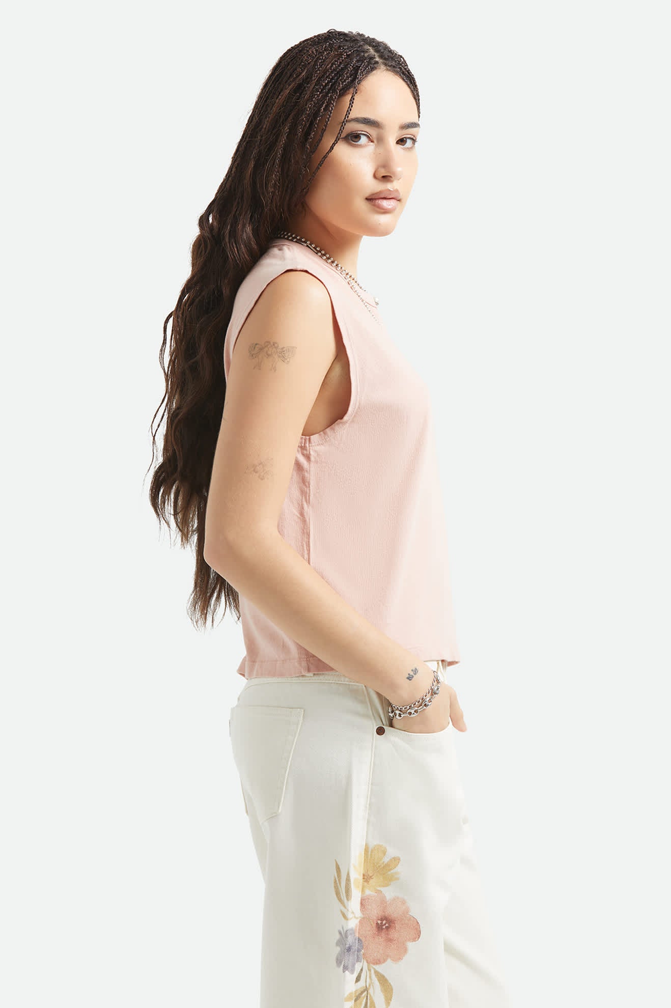 brixton-carefree-muscle-tank-top-silber-pink-bio image 3