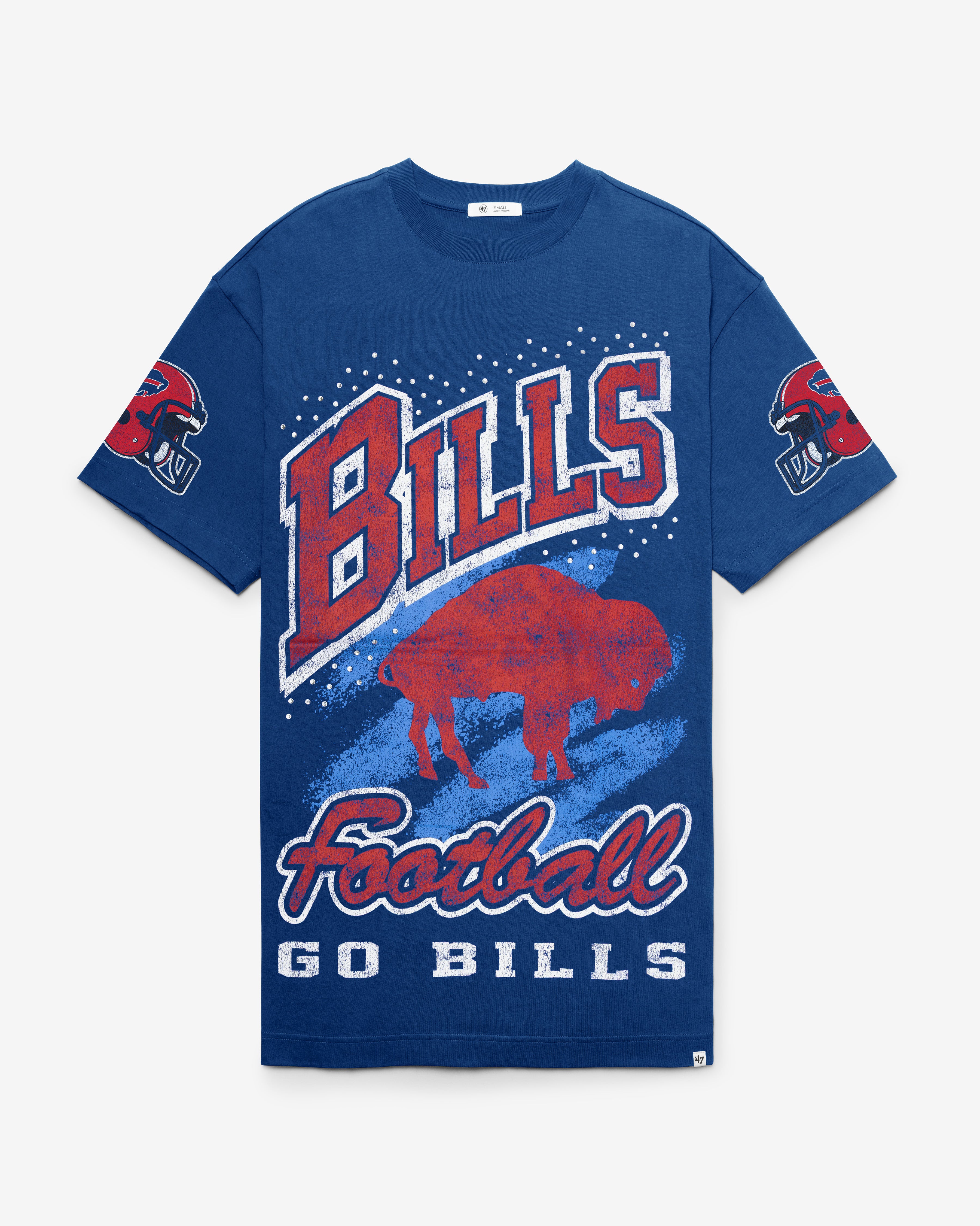 47-buffalo-bills-t-shirt-kleid-damen-royal-gemstone image 1