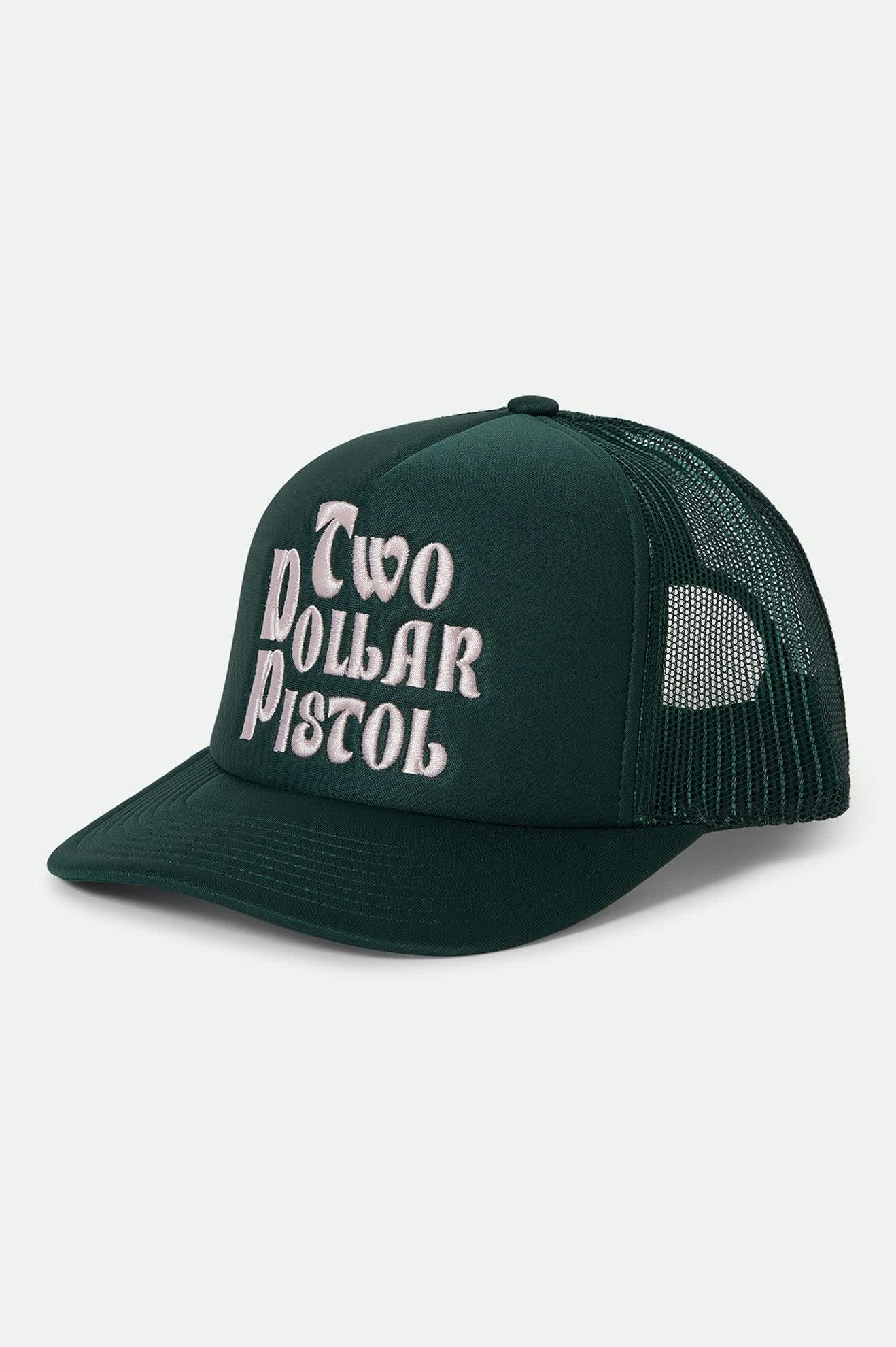 brixton-two-dollar-pistol-trucker-cap-pine-needle-mesh image 1